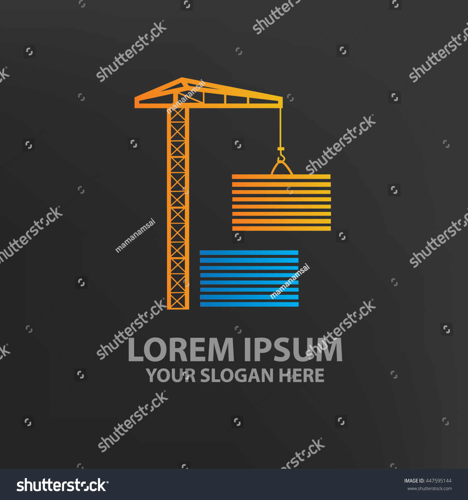 Container Designlogo Templateclean Vector Stock Vector (Royalty Free ...