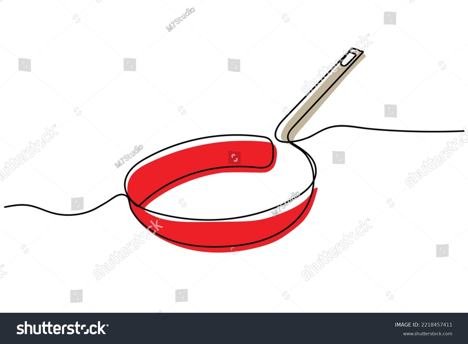 recommend clip art: Continuous line art of Kitchen utensils and cutlery set. Spoon, Knife, Spatula, forks, plates, bowls, spices jars, saucepan and frying pan vector. Pastel color soft pictures background line art