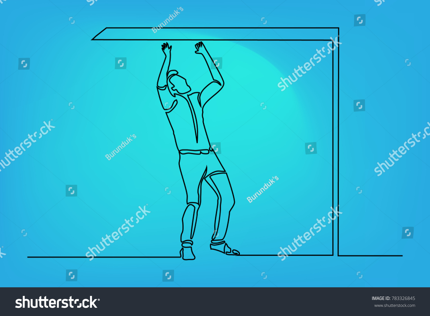 Continuous Line Drawing Man Tie Suit Stock Vector Royalty Free 783326845 Shutterstock 5609