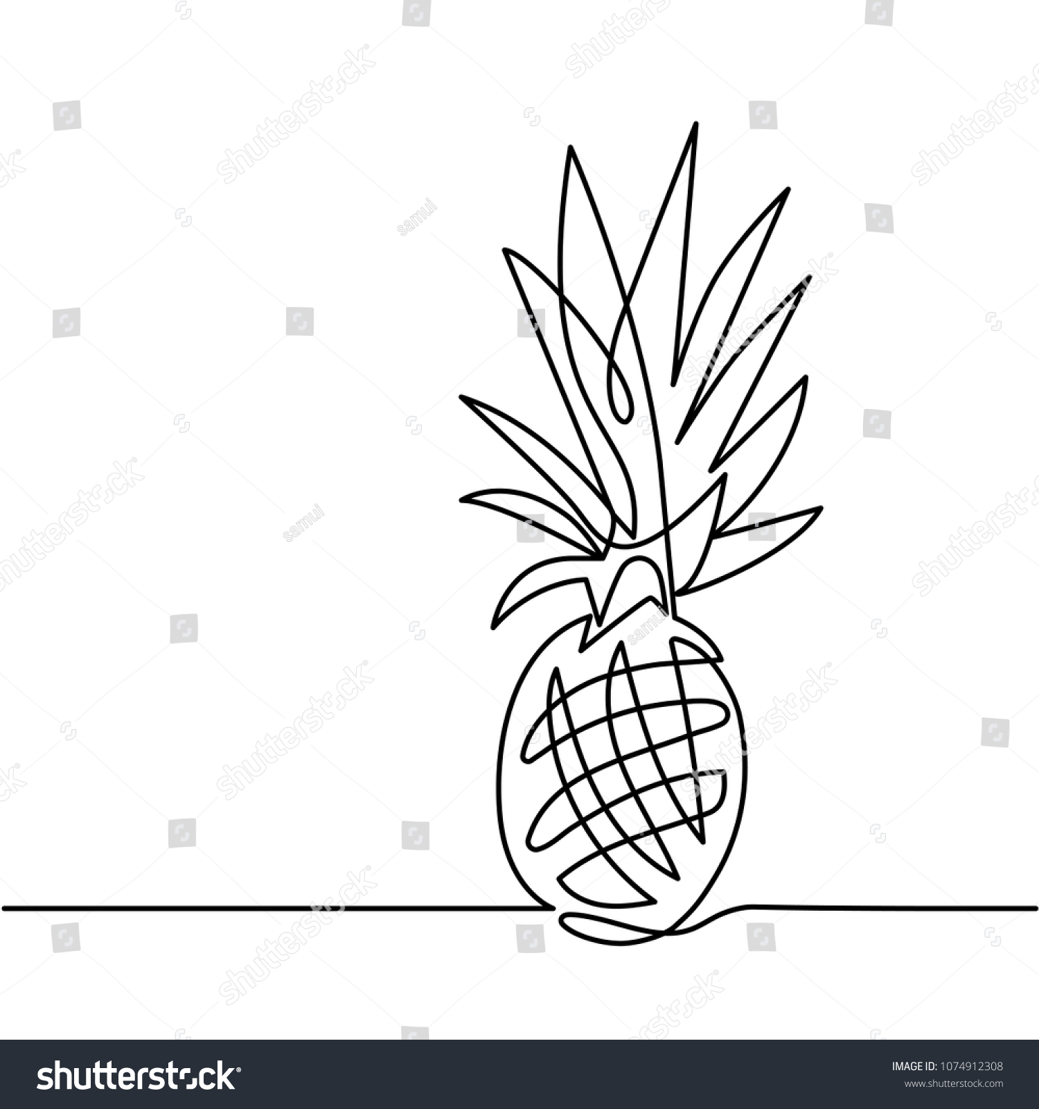 9,368 Line drawing pineapple Images, Stock Photos & Vectors Shutterstock