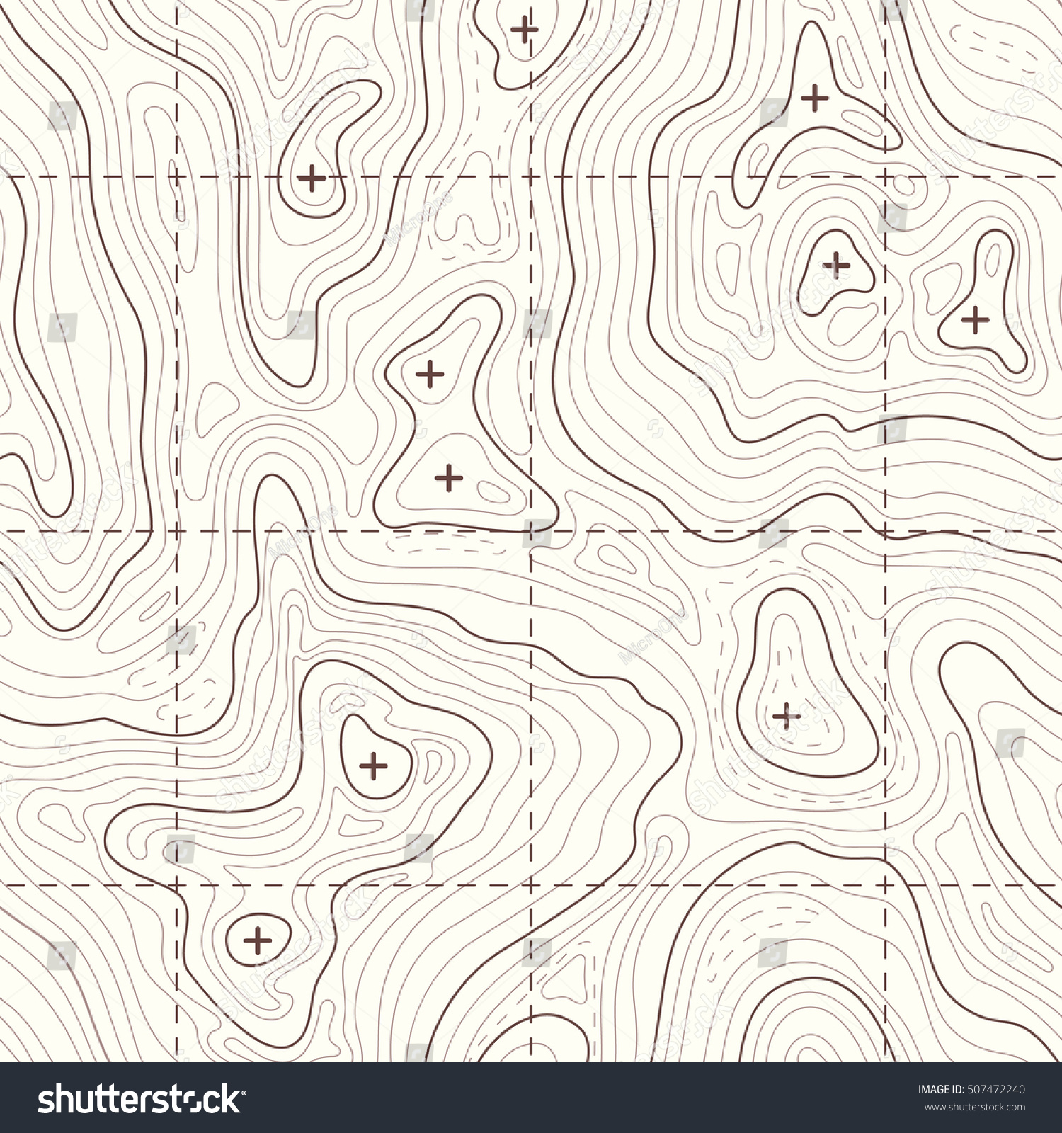 SVG of Contour elevation topographic seamless vector map svg