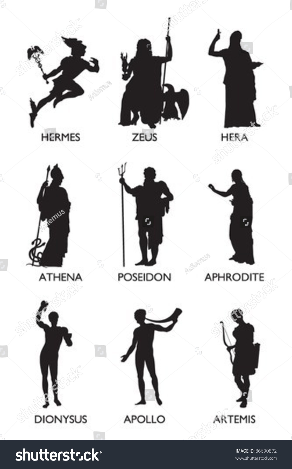 5,049 Greek god silhouette Images, Stock Photos & Vectors | Shutterstock