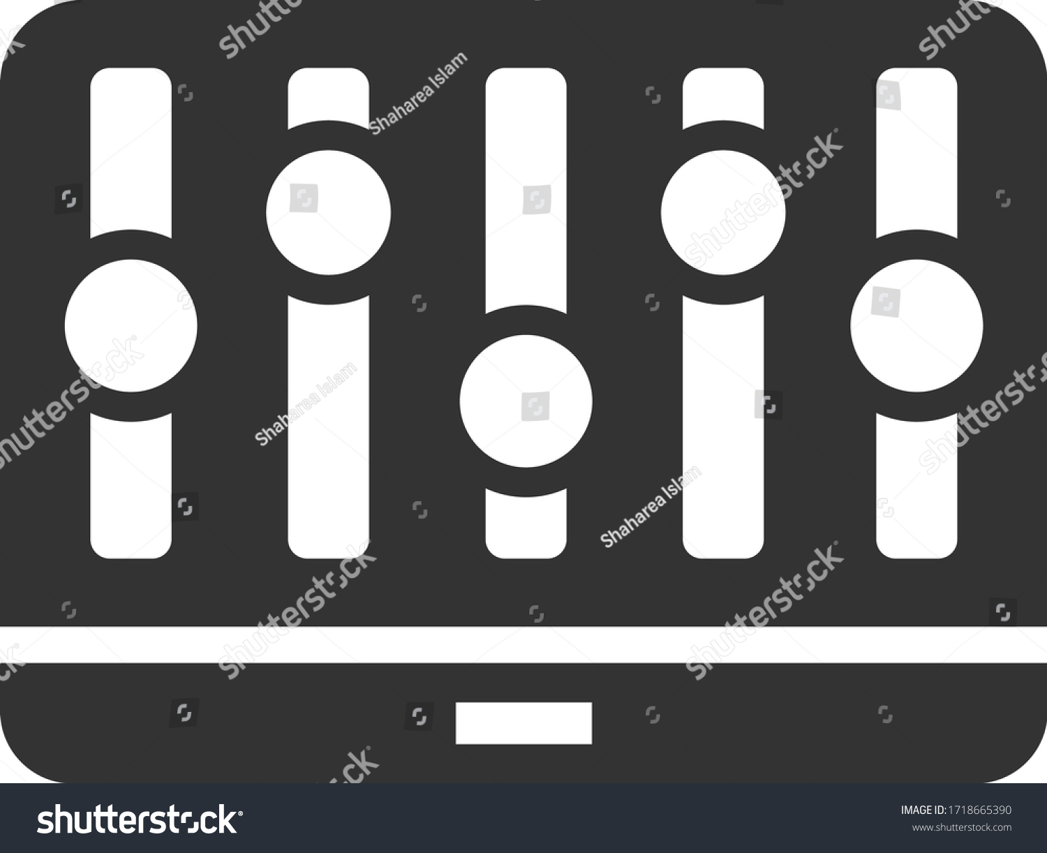 Control Panel Icon Vector Graphics Stock Vector (Royalty Free ...