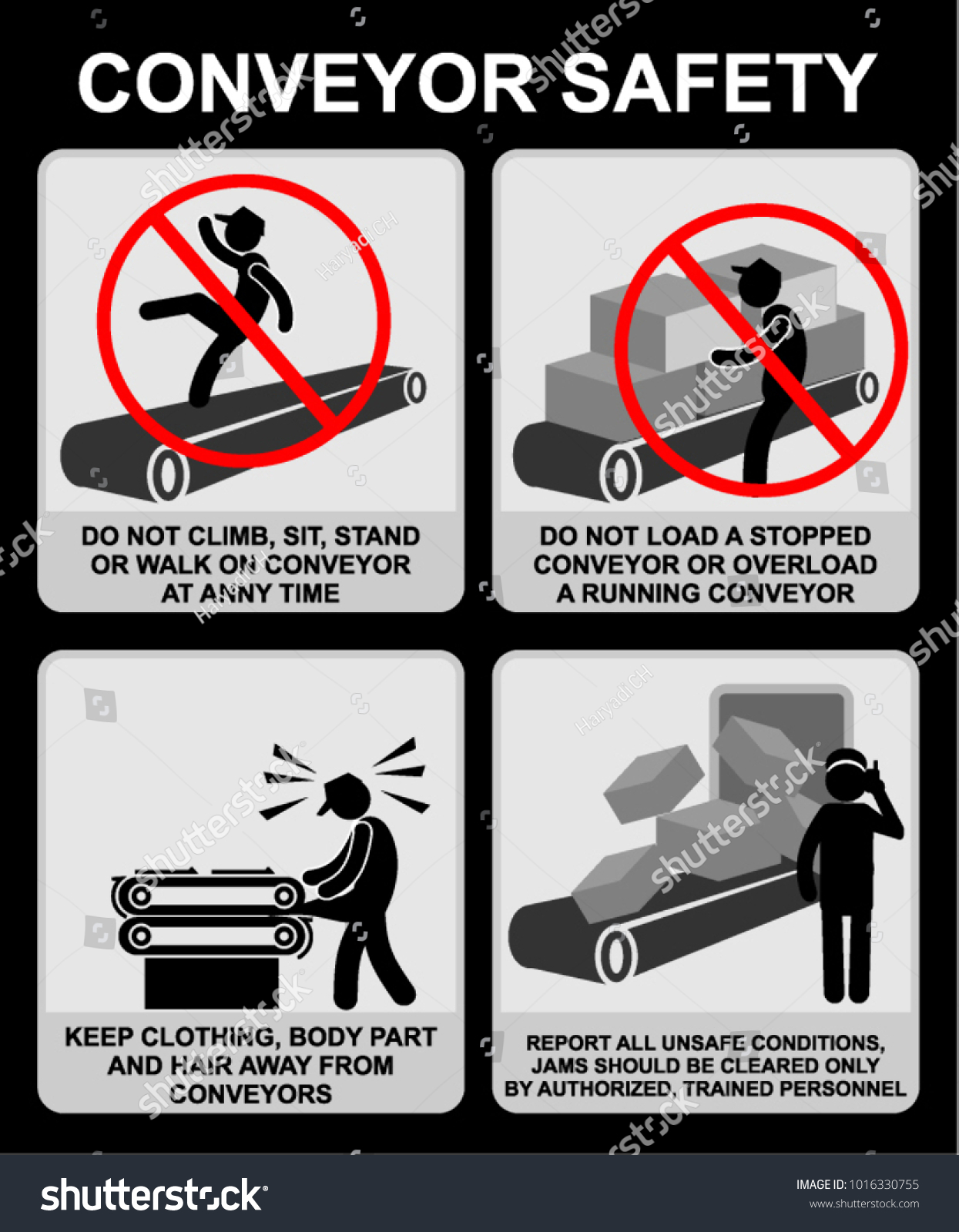 Conveyor Belt Safety Poster #164 | netsorular.com