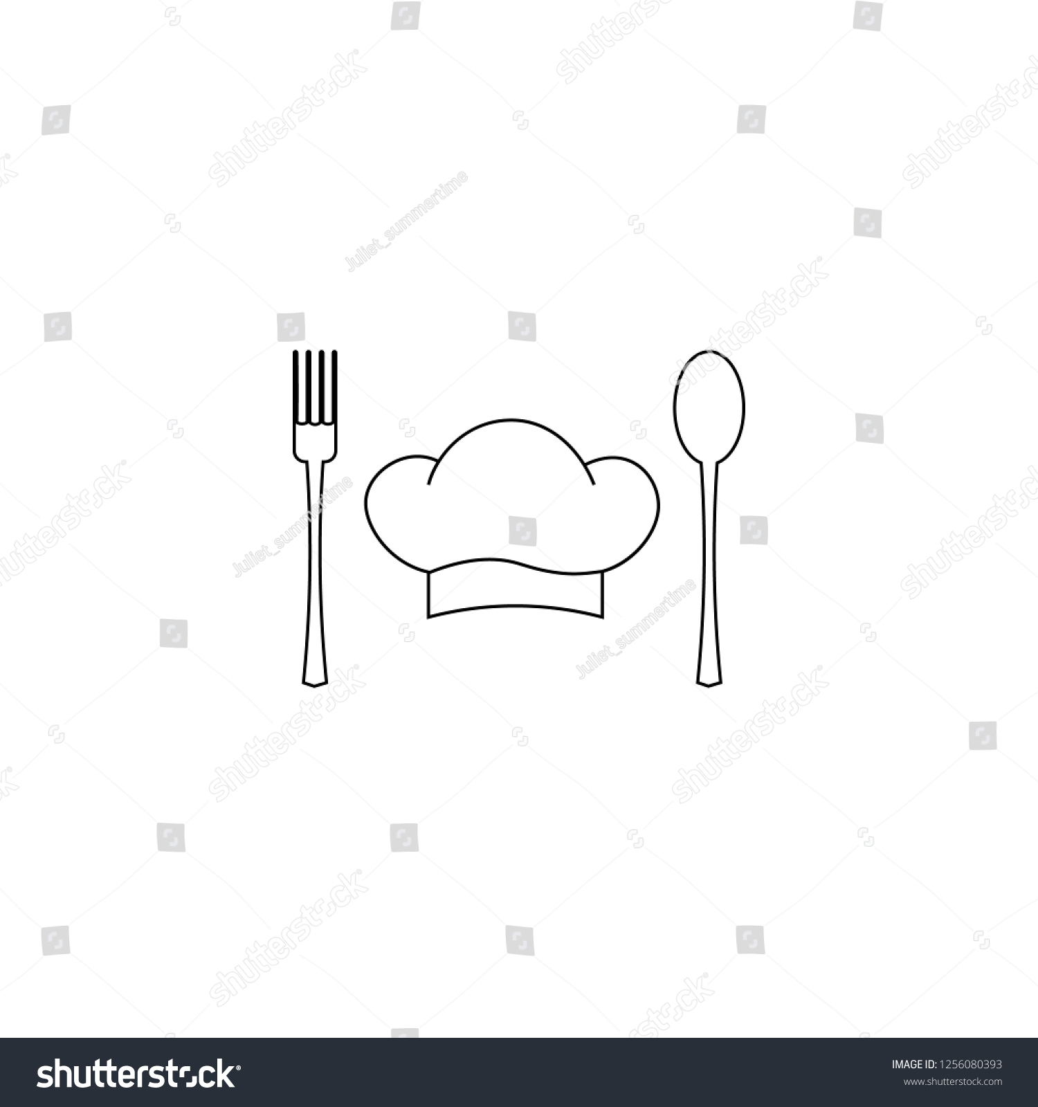 Cook Chef Logo Label Illustration Design Stock Vector (Royalty Free ...