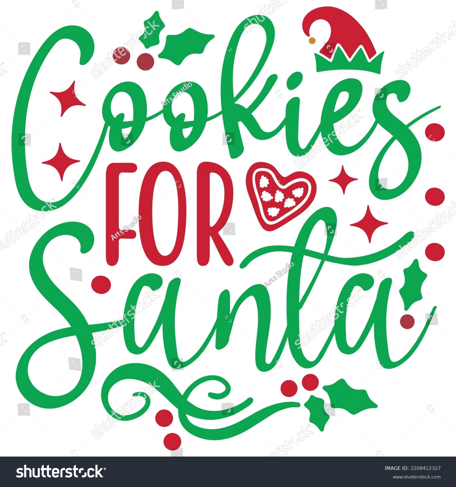 SVG of Cookies For Santa - Happy Christmas, Happy New Year, Merry Christmas, Happy Holidays T-shirt And SVG Design, Can You Download This Vector File svg