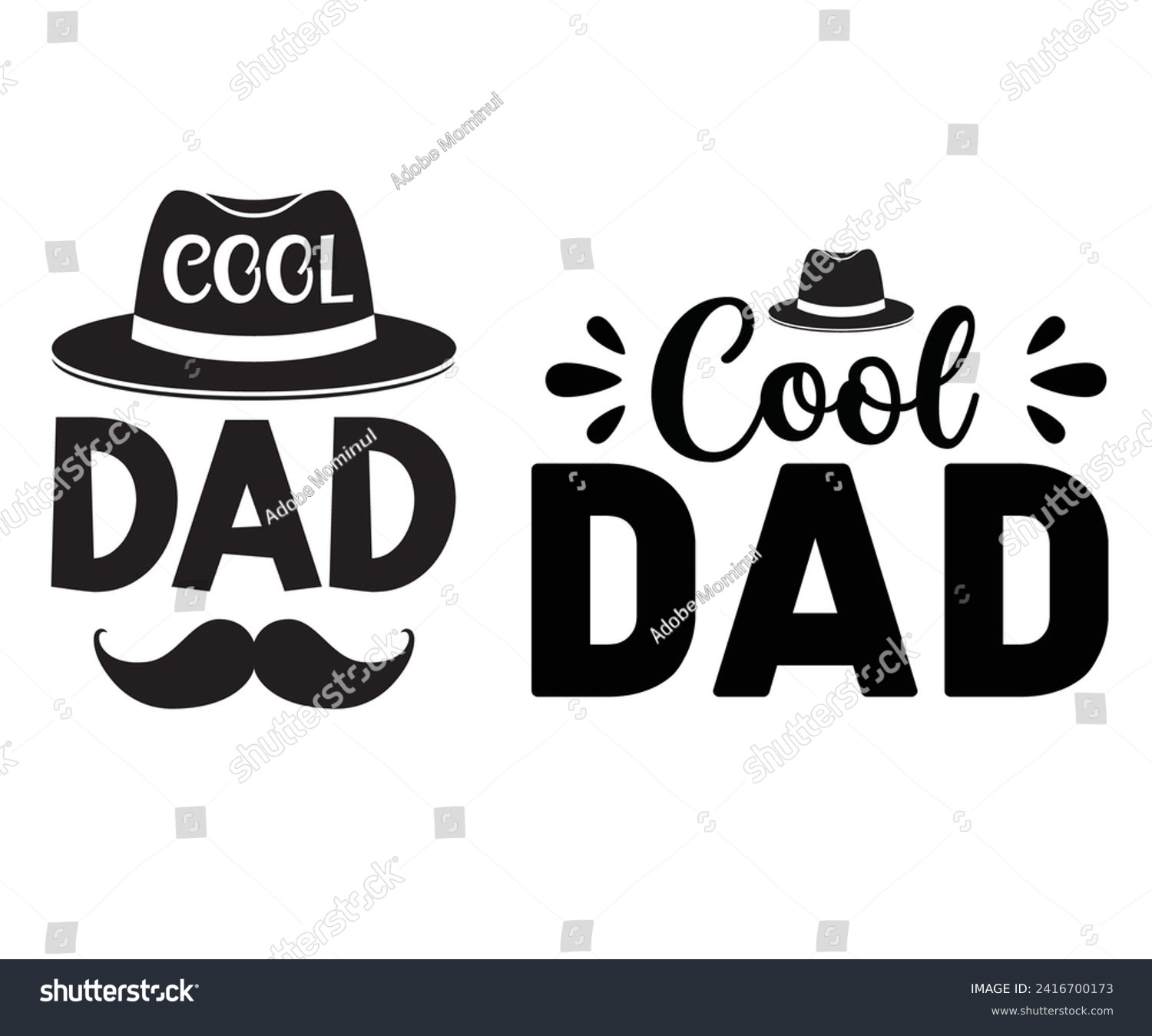 SVG of Cool Dad Bundle Svg,Father's Day Svg,Papa svg,Grandpa Svg,Father's Day Saying Qoutes,Dad Svg,Funny Father,Gift For Dad Svg,Daddy Svg,Family Svg,T shirt Design,Svg Cut File,Typography svg