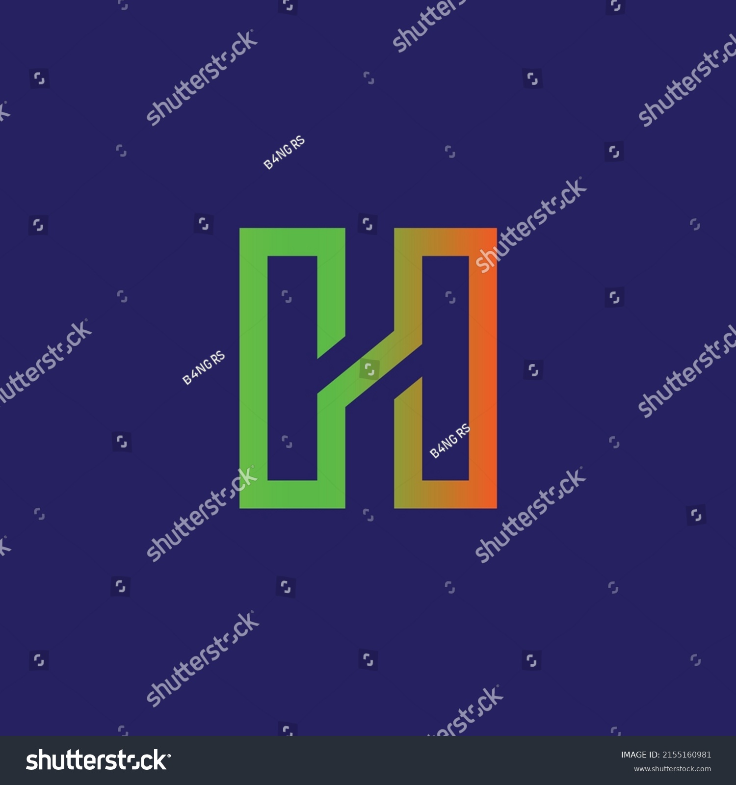 Cool Letter N Logo Suitable Squad Stock Vector (Royalty Free ...