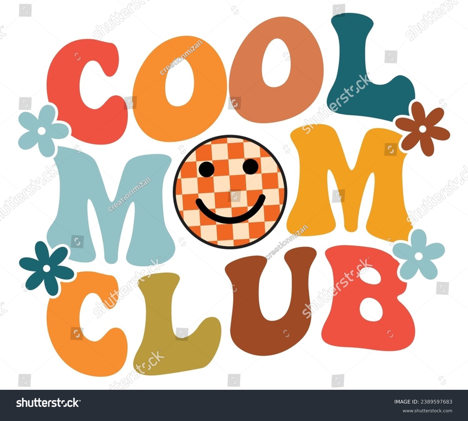 SVG of Cool Mom Club Svg,Mom Life,Mother's Day,Stacked Mama,Boho Mama,Mom Era,wavy stacked letters,Retro, Groovy,Girl Mom,Football Mom,Cool Mom,Cat Mom
 svg