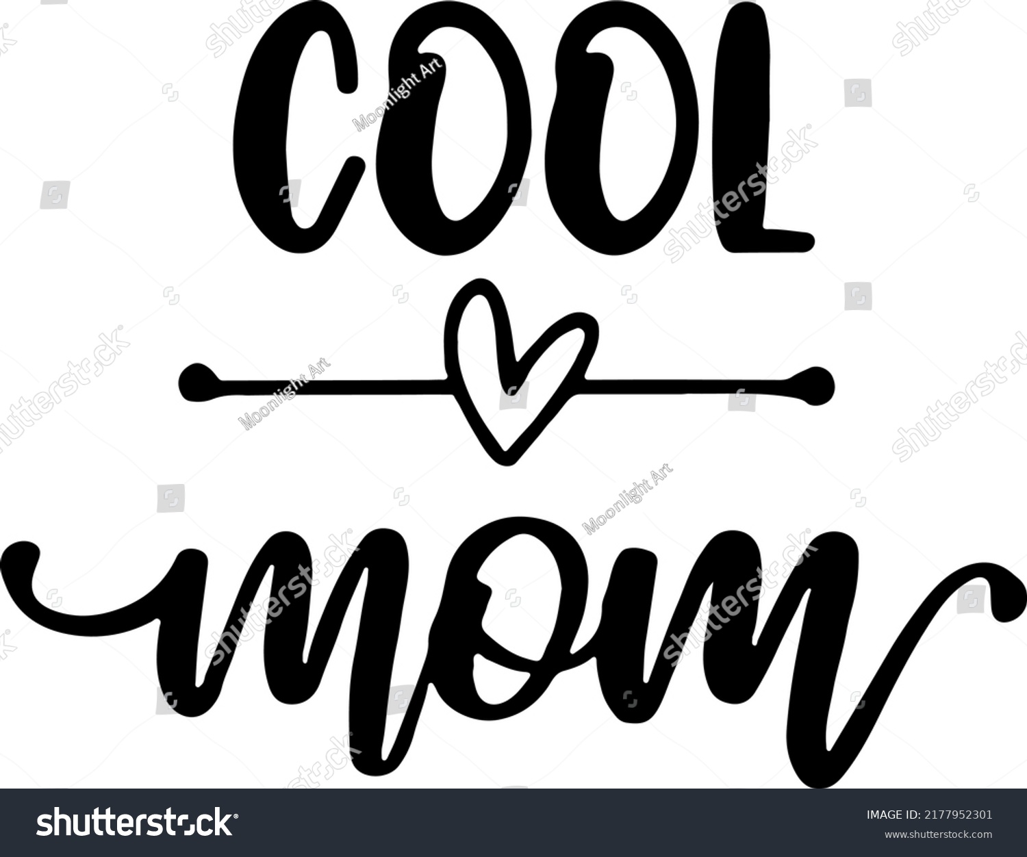 SVG of Cool Mom Typograpy Svg, Mom Life Svg, Mommy, Mother, Mama, Mothers Day Gifts, Cool Mom Gifts, Svg Cut File, Instant Download svg