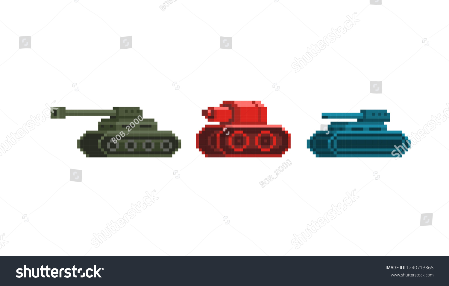 Tank pixel art Images, Stock Photos & Vectors | Shutterstock