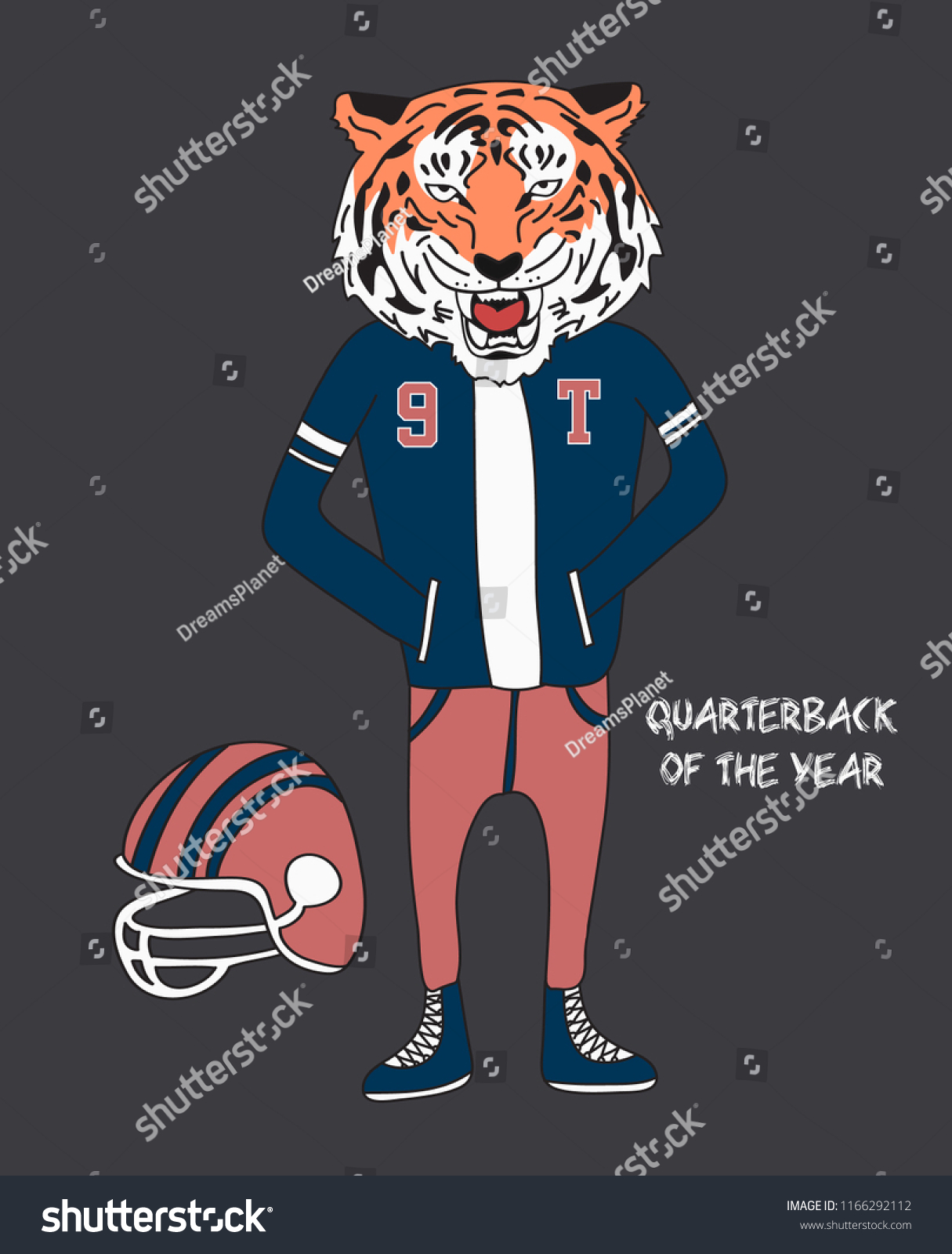 Cool Tiger Vector Design T Shirt Stock Vector Royalty Free