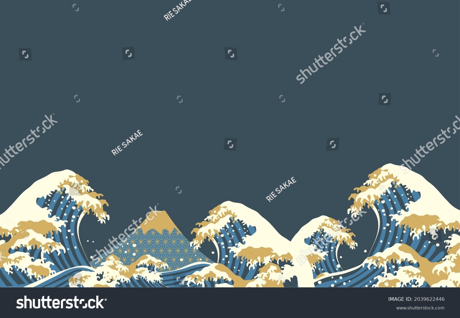 手書き 波 のイラスト素材 画像 ベクター画像 Shutterstock