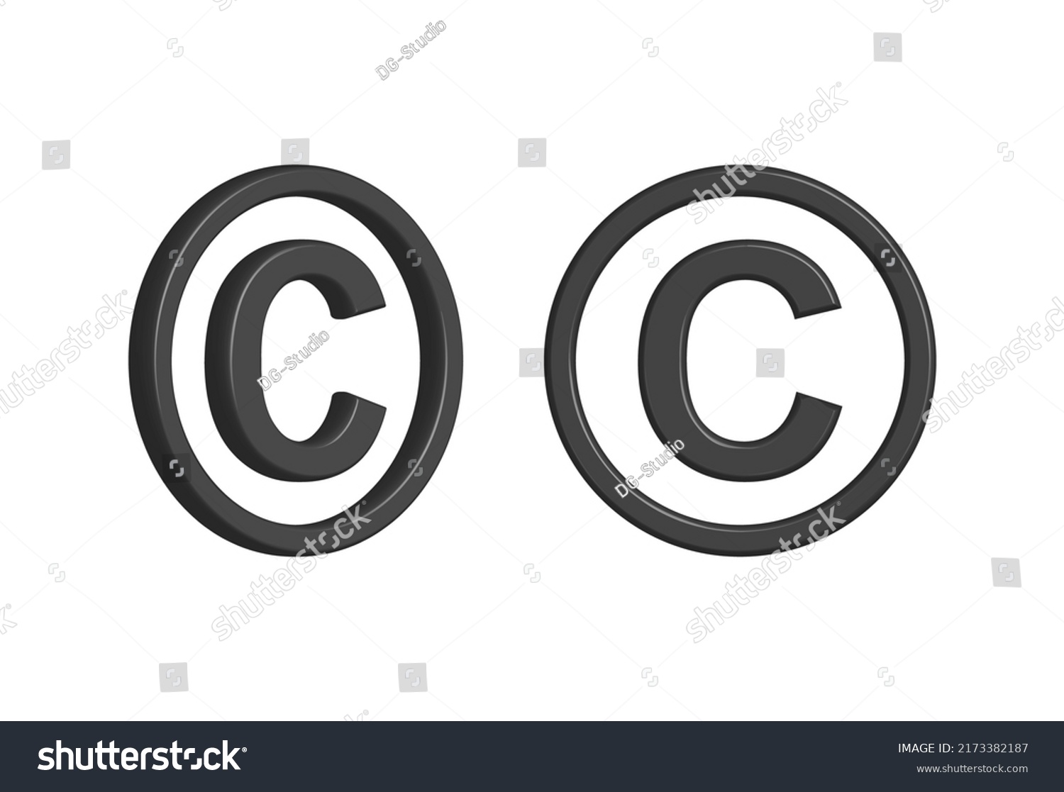 Copyright Symbol Copyright Logo Icon Vector Stock Vector (Royalty Free