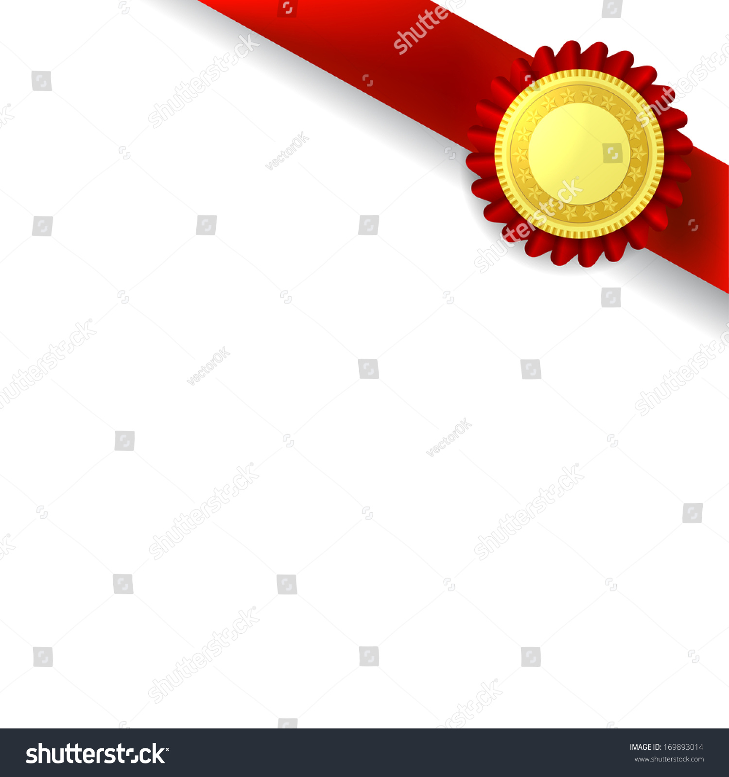 Corner Ribbon And Quality Certificate Stock Vector Illustration ...