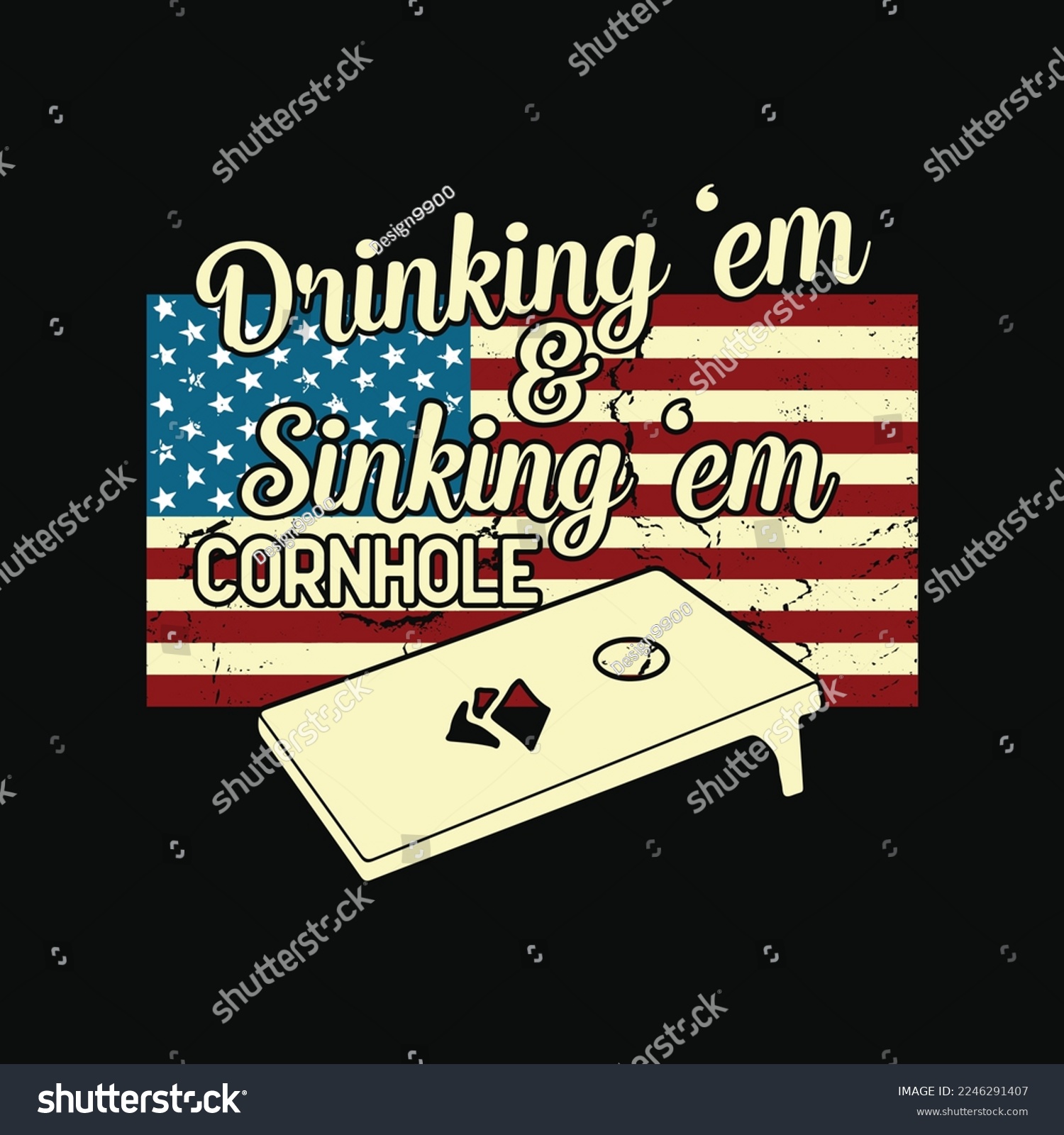 SVG of Cornhole Drinking Em Sinking Em svg design svg