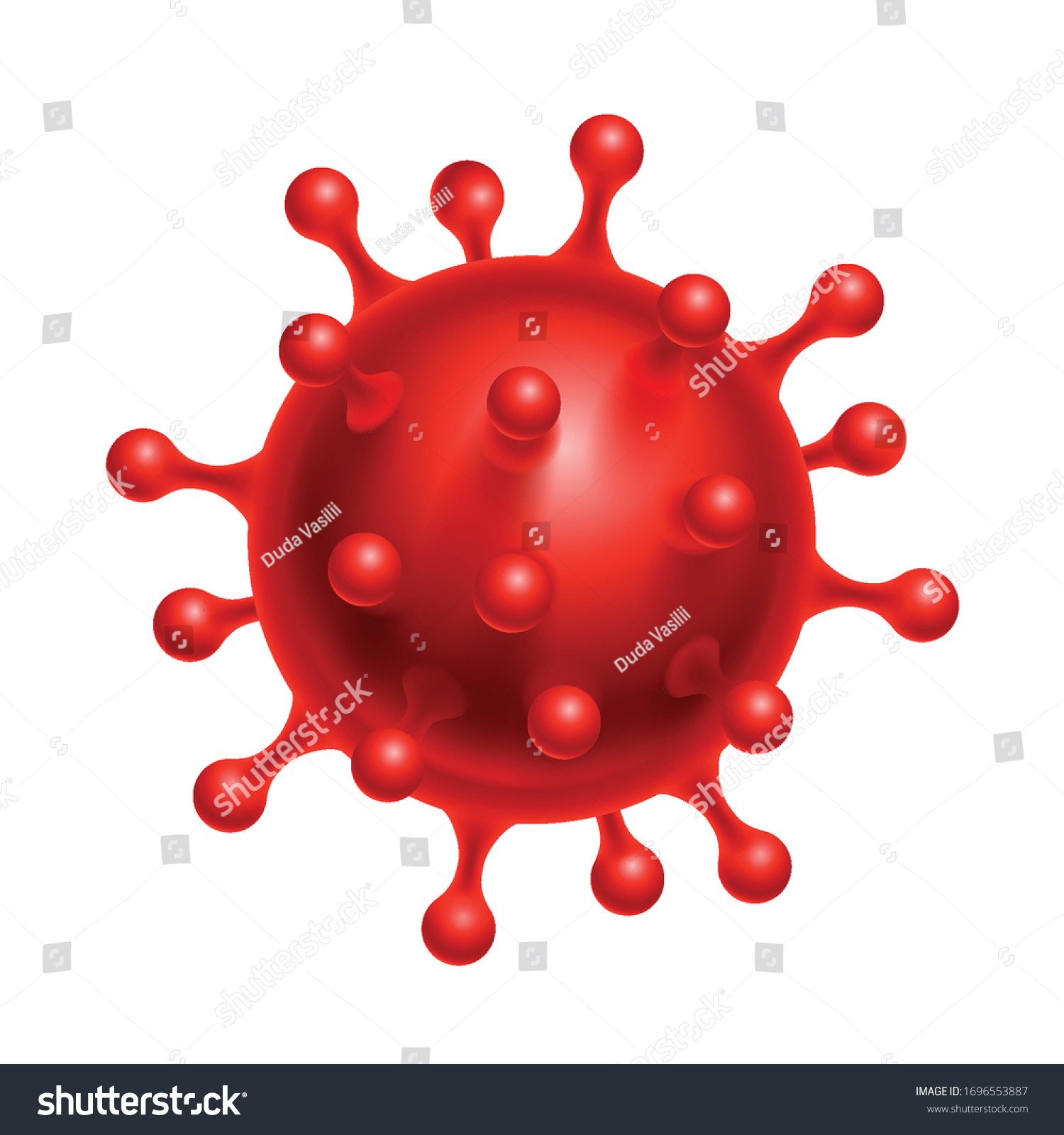 Coronavirus Cells Bacteria Molecule Virus Covid19 Stock Vector Royalty Free