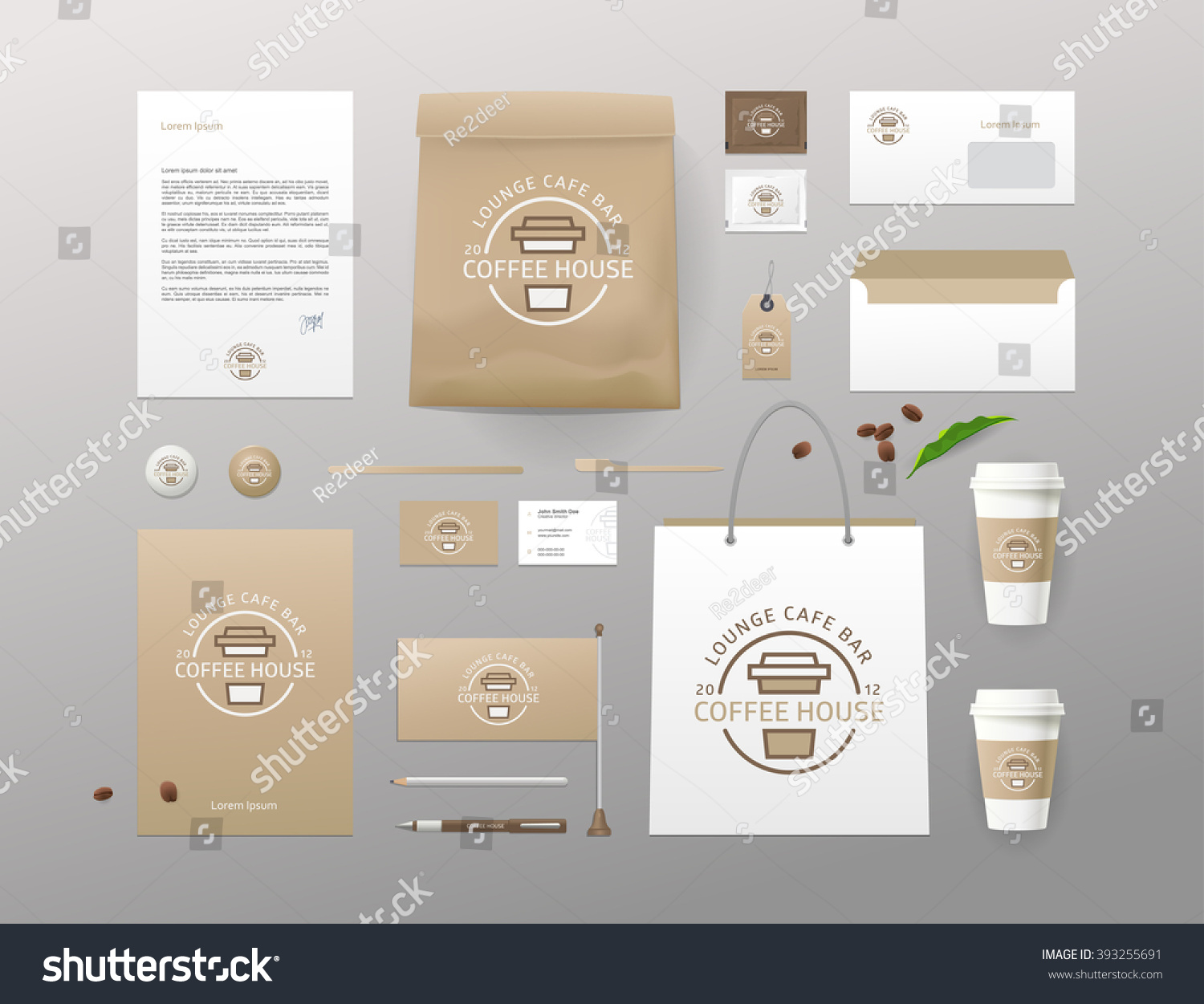 Download Corporate Identity Template Business Set Coffee Stock ...