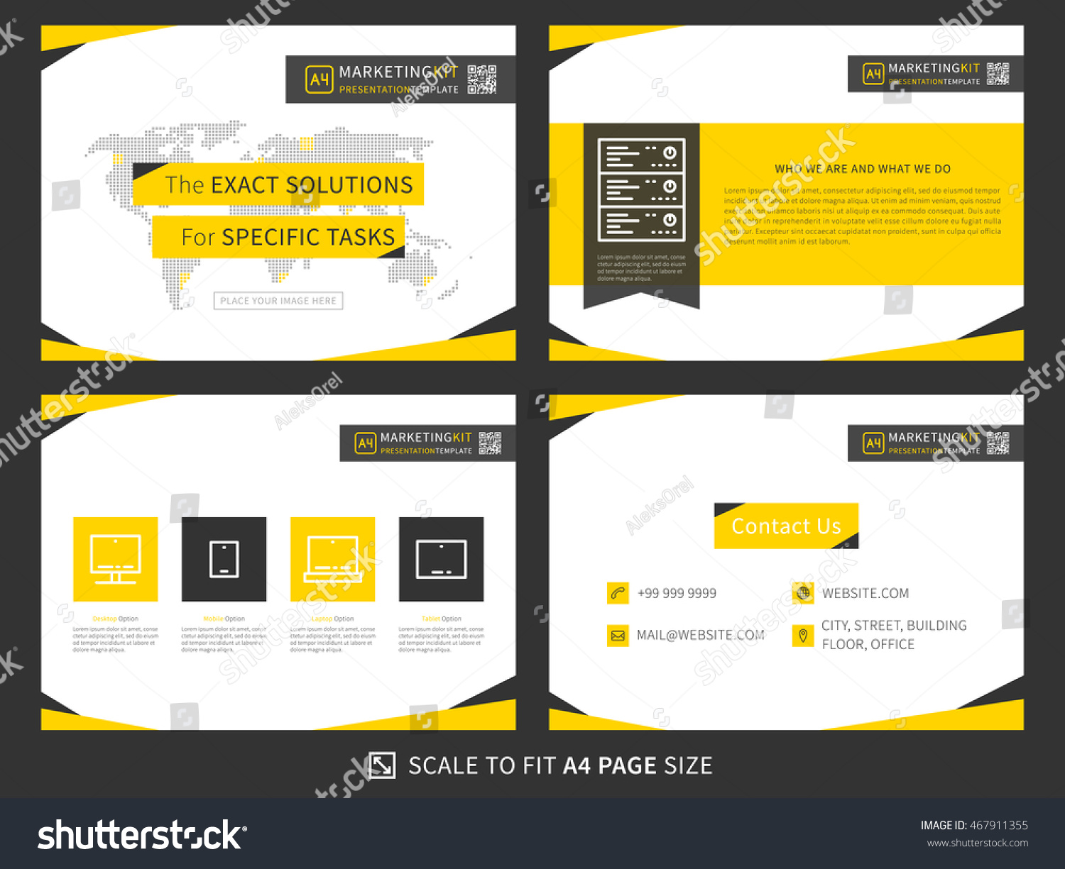 corporate presentation vector template business presentation stock corporate presentation vector template business presentation stock, Presentation templates