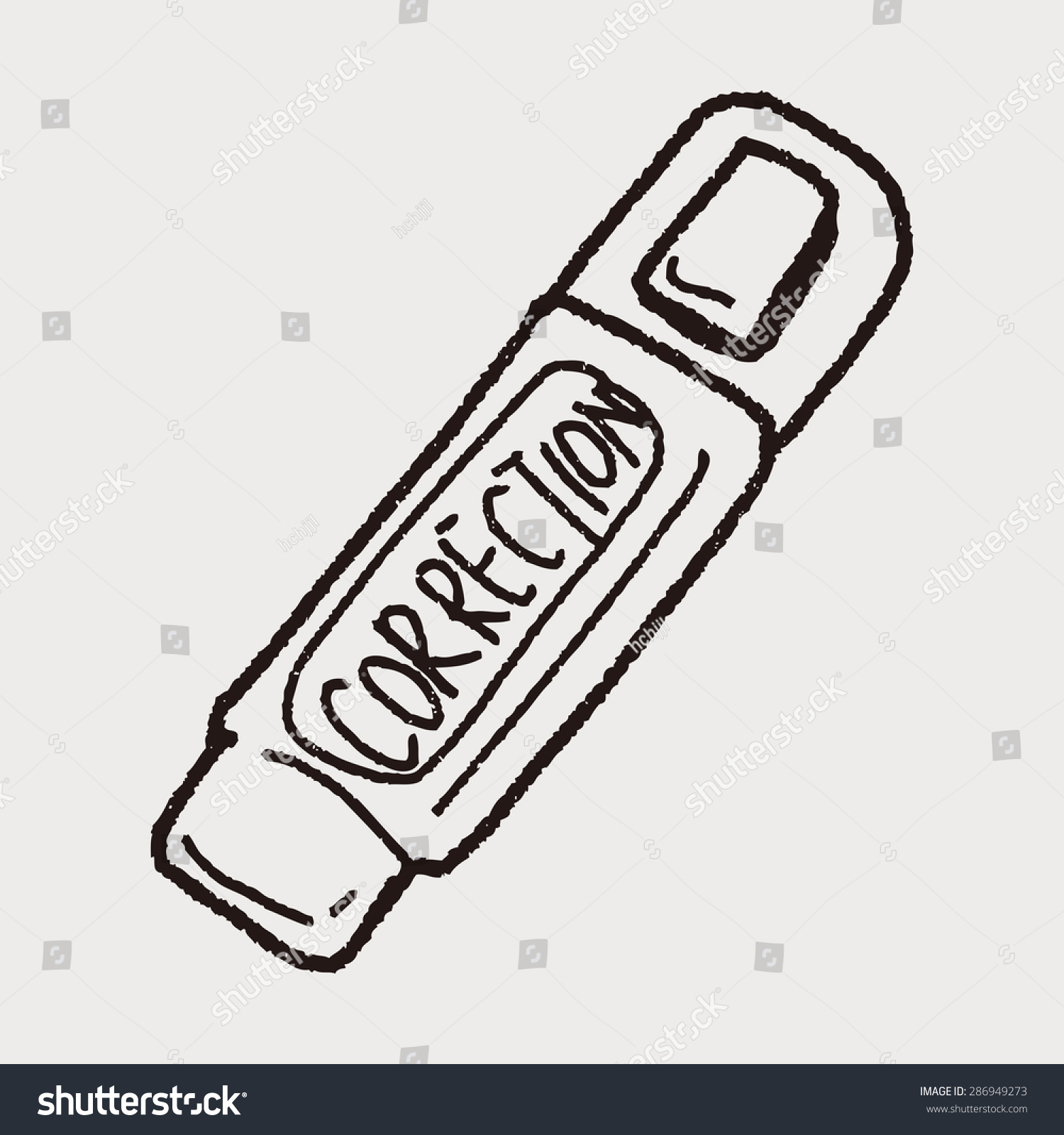 Correction Pen Doodle Stock Vector (Royalty Free) 286949273 | Shutterstock