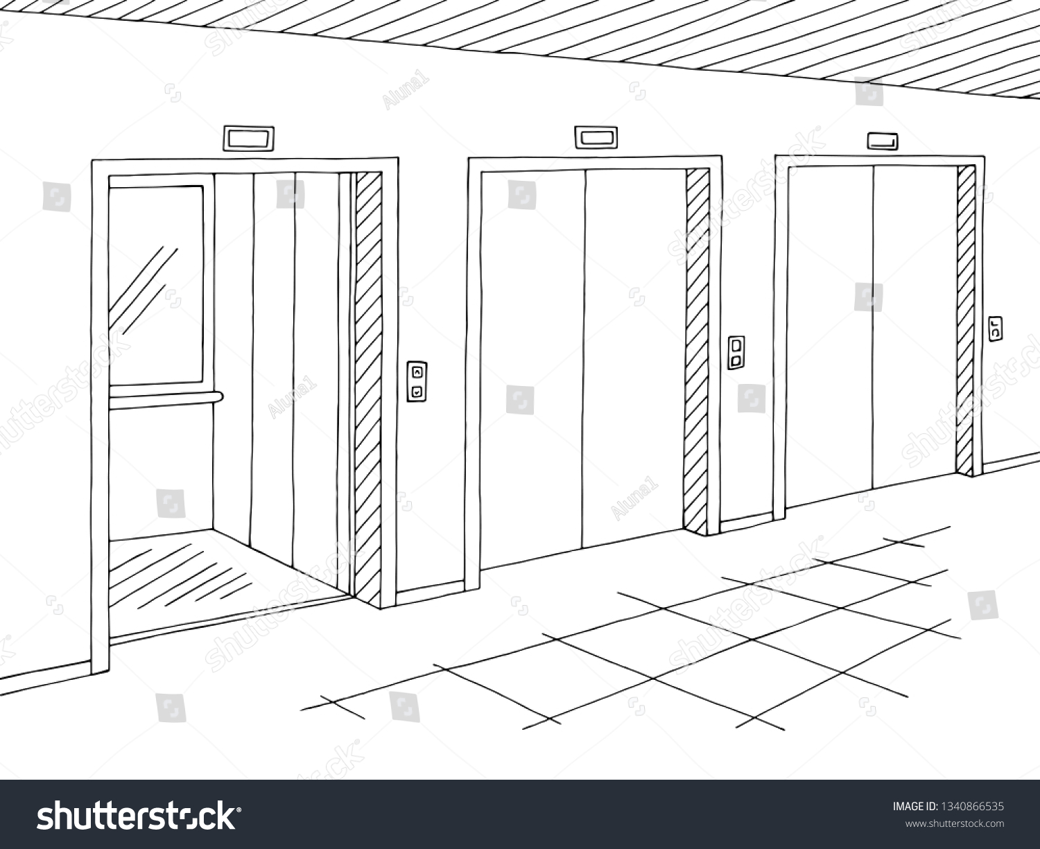 Elevator drawing Images, Stock Photos & Vectors Shutterstock