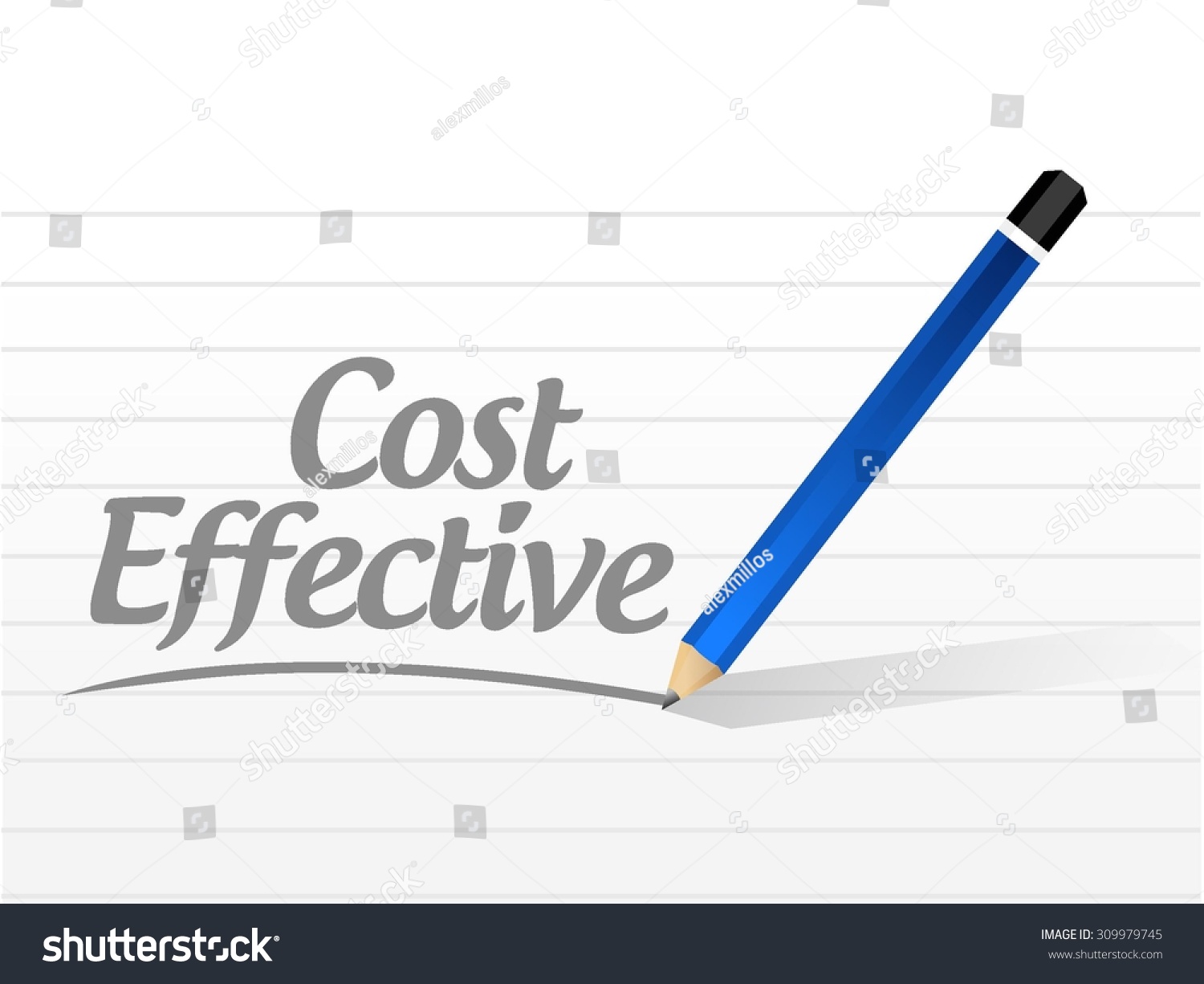Cost Effective Message Sign Concept Illustration Stock Vector (Royalty Cost Effective Message Sign Concept Illustration Stock Vector (Royalty