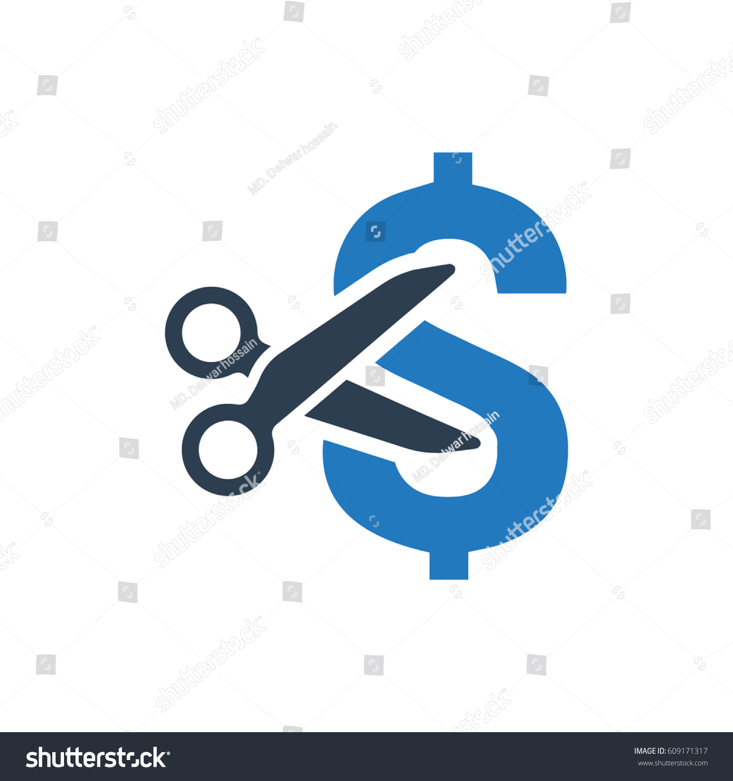 Cost Minimising Icon Stock Vector (Royalty Free) 609171317 Shutterstock