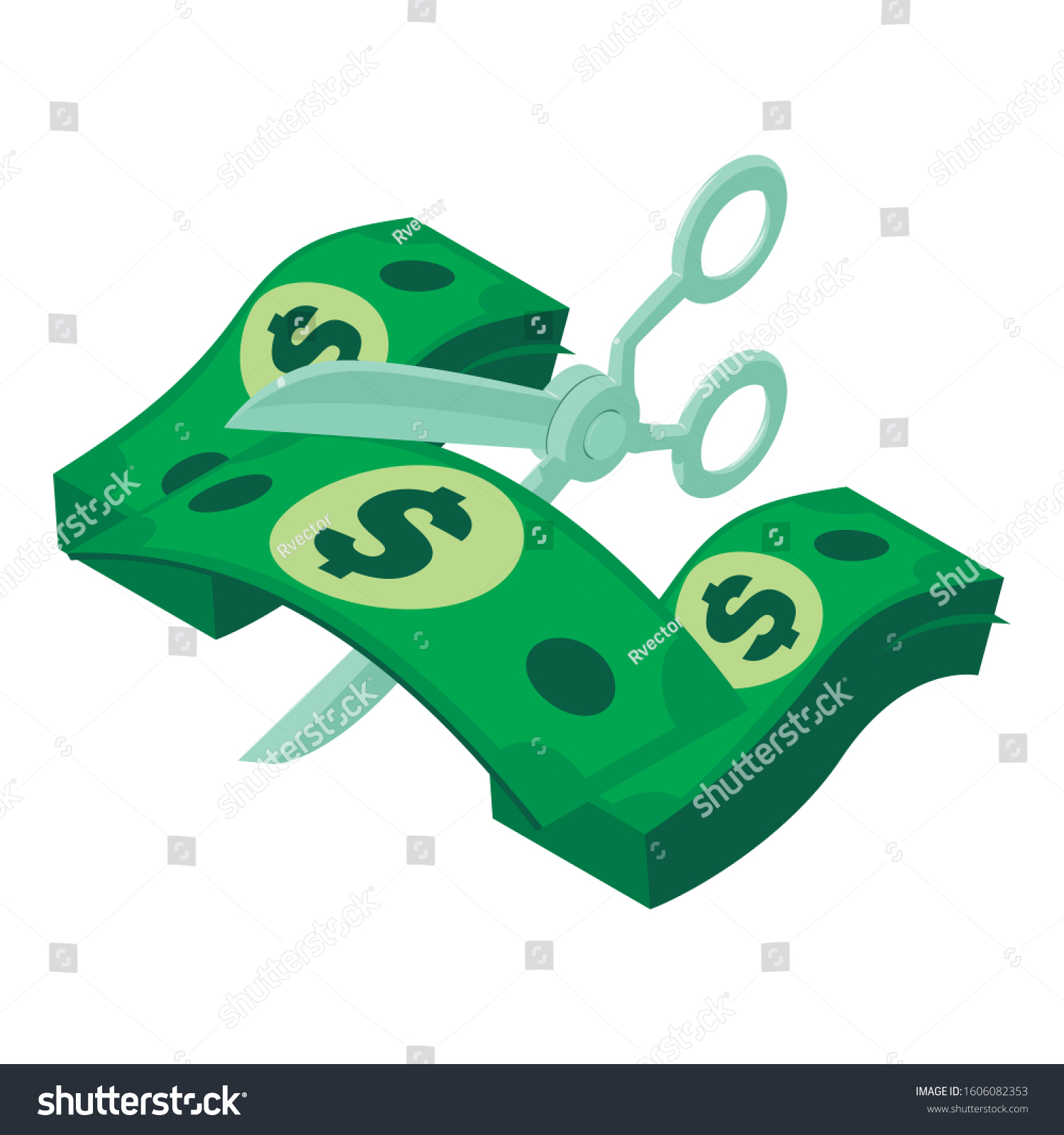 Cost Reduction Icon Isometric Illustration Cost Stock Vector (Royalty ...