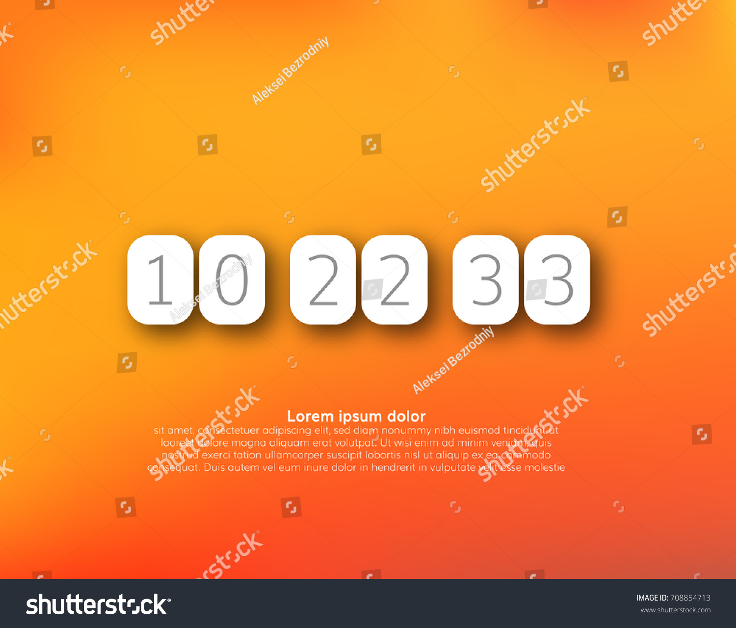 Countdown Timer Vector Clock Counter Vector Stock Vector Royalty Free