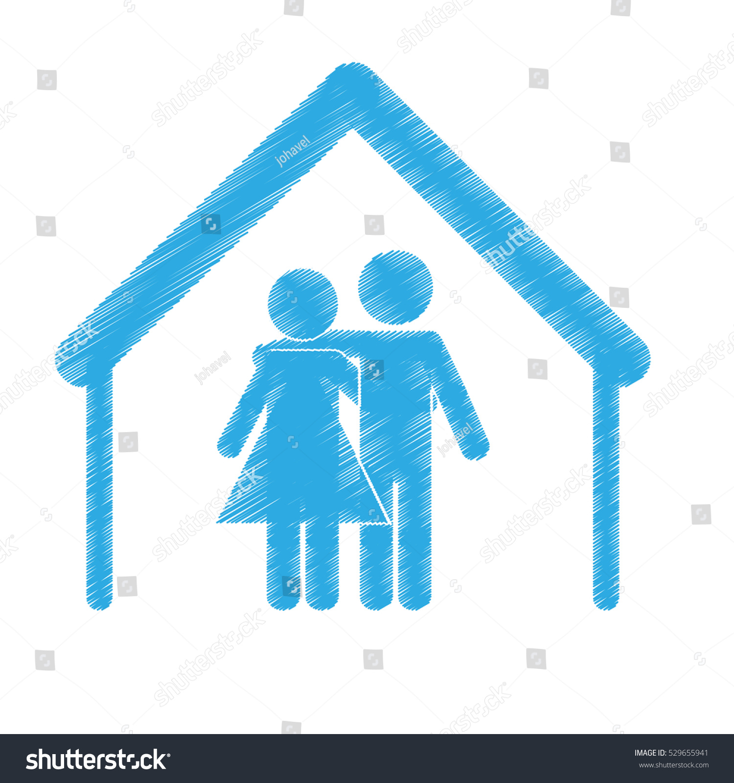 Couple Man Woman Icon Image Vector Stock Vector Royalty Free 529655941 3580