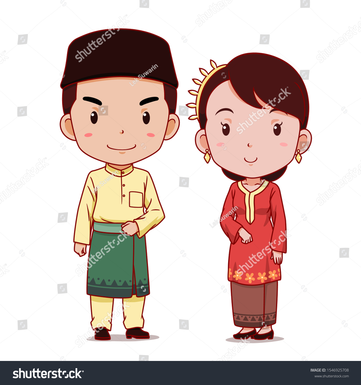 Lukisan Cartoon Pakaian Tradisional Malaysia Kartun - Seni Hani Posts ...