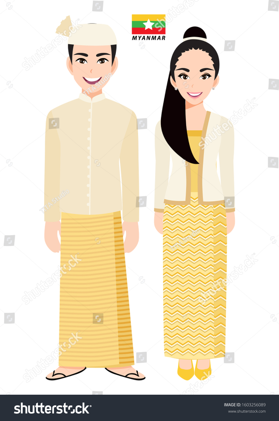 1,367 Myanmar couple vector Images, Stock Photos & Vectors | Shutterstock
