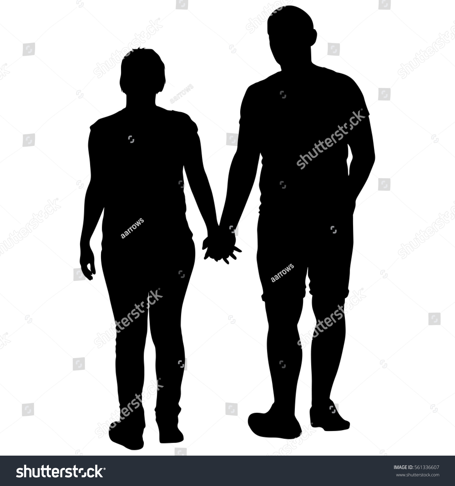 Couples Man Woman Silhouettes On White Stock Vector Royalty Free 561336607 Shutterstock