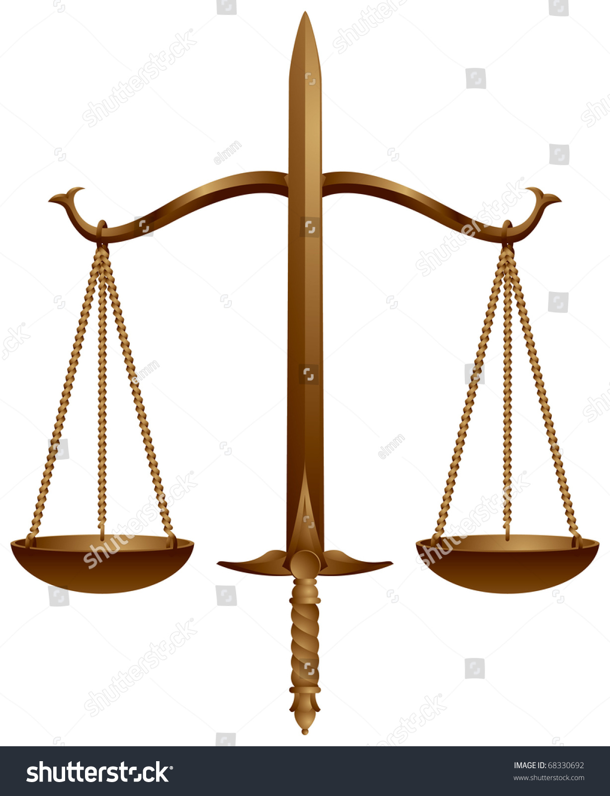 justice south symbol of africa in scale the emblem, Justice of and moral sword, force symbol and Court