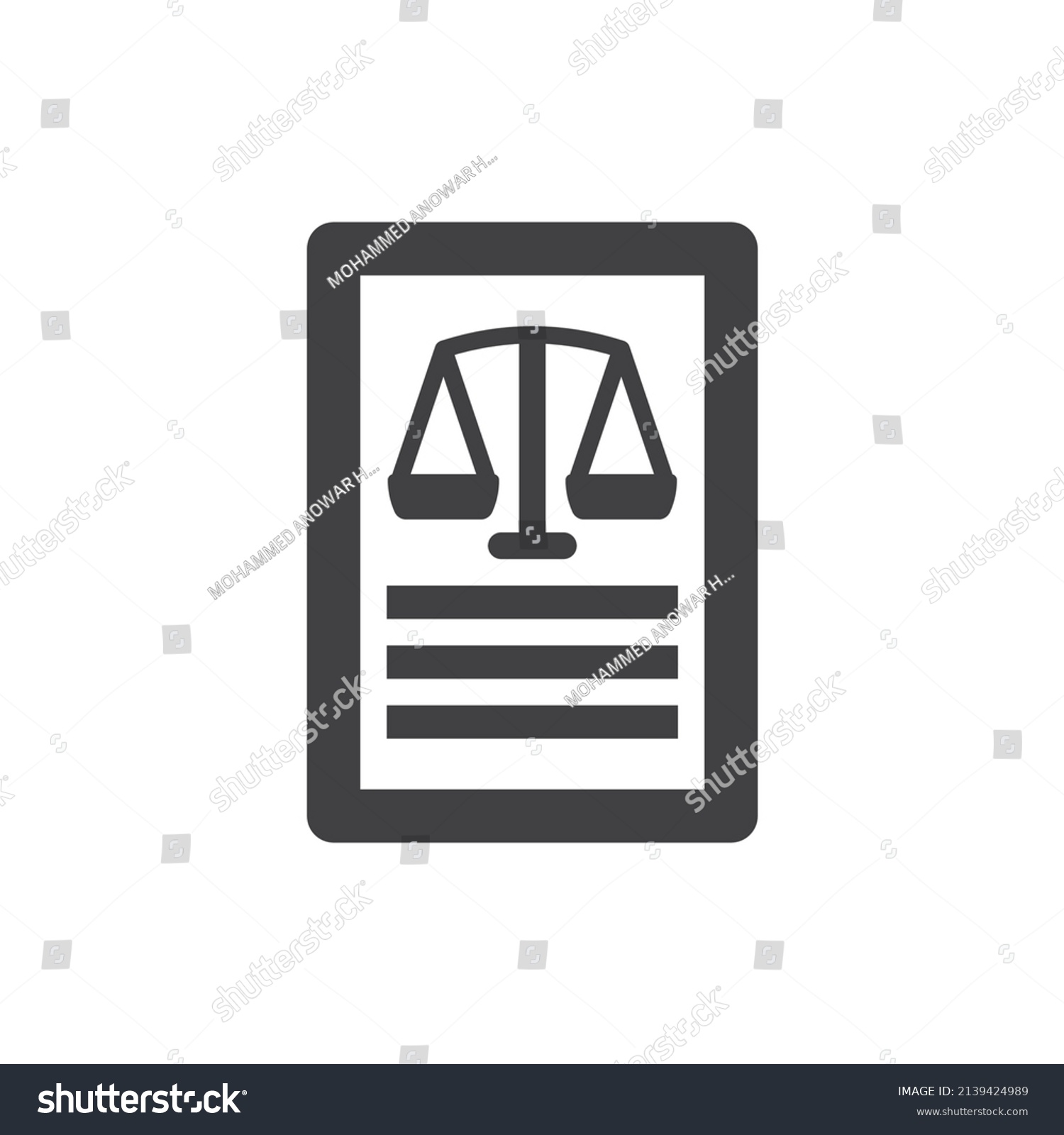 Court Document Icon Legal Notice Icon Stock Vector (Royalty Free ...