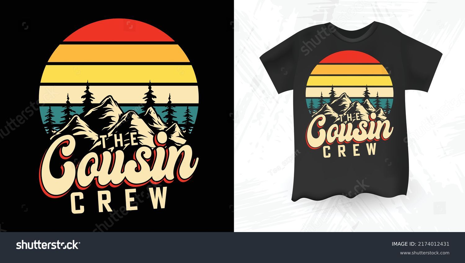 SVG of Cousin Crew Funny Outdoor Vintage Camper Camping RV T-shirt Design svg