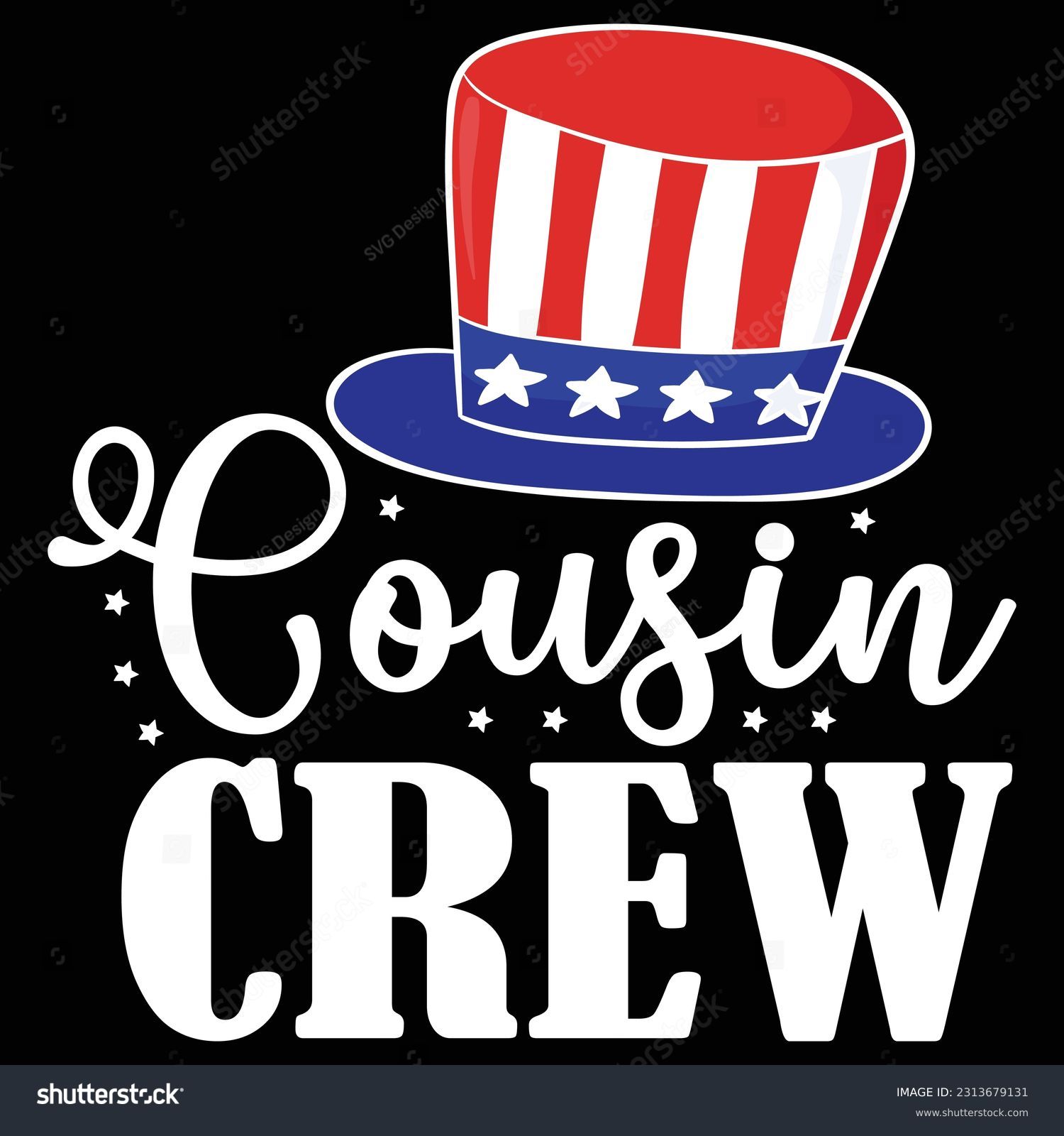 SVG of Cousin Crew July 4th - Toddler and Youth svg svg