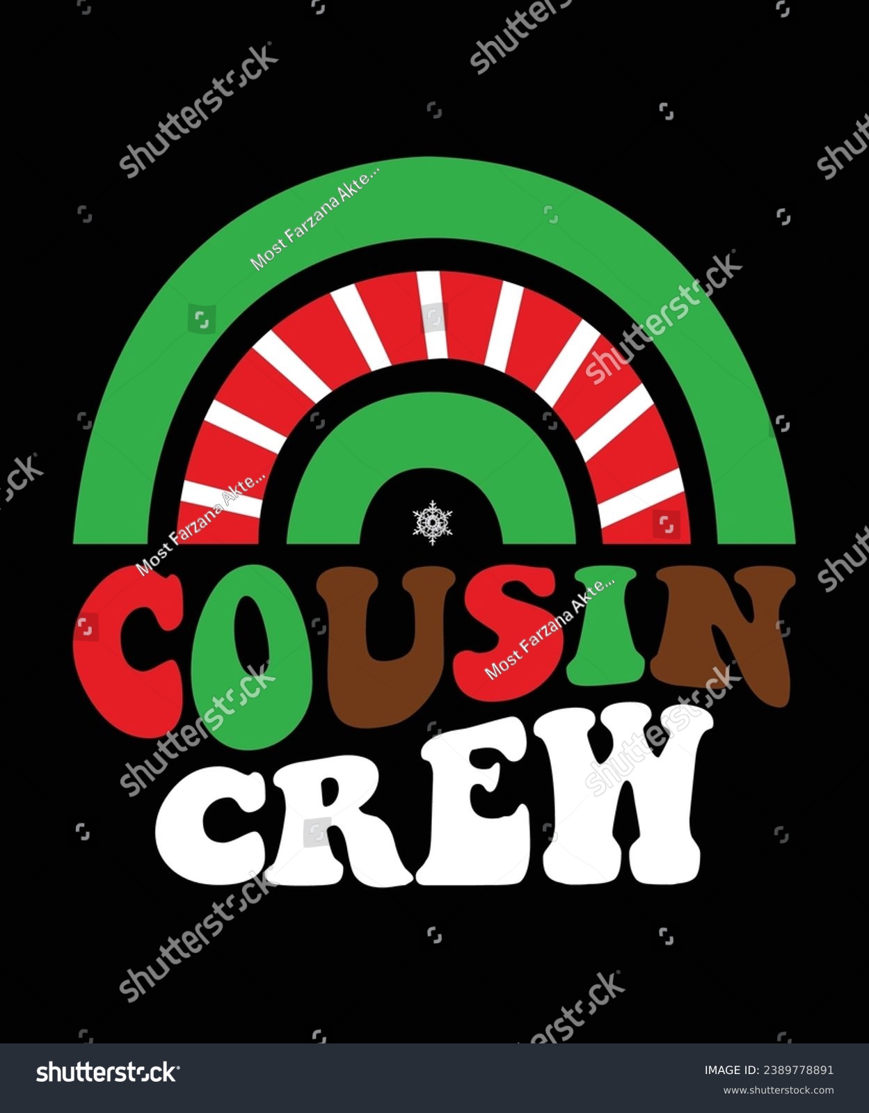 SVG of Cousin Crew Merry Christmas shirt print template, funny Xmas shirt design, Santa Claus funny quotes typography design. svg