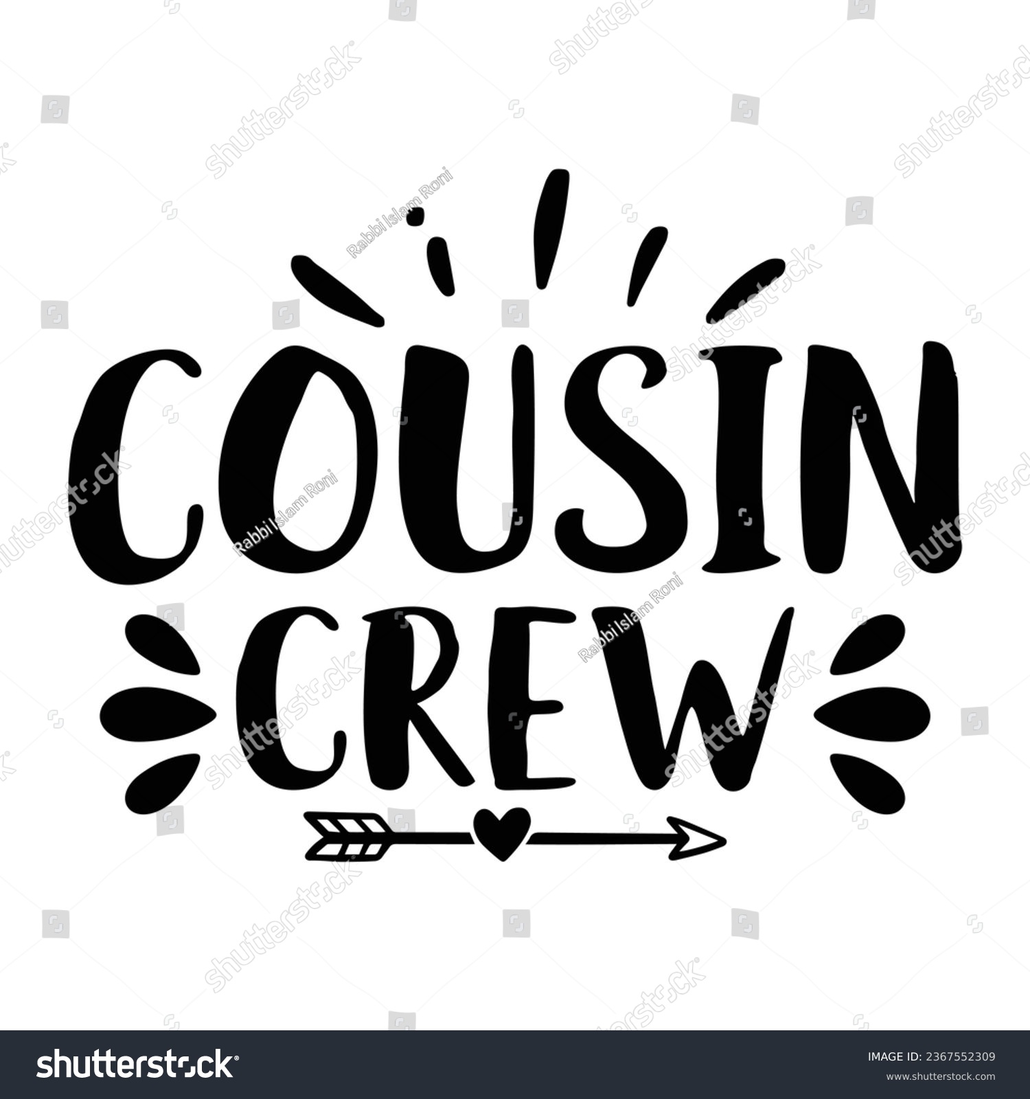SVG of Cousin crew, New Family Design Template svg