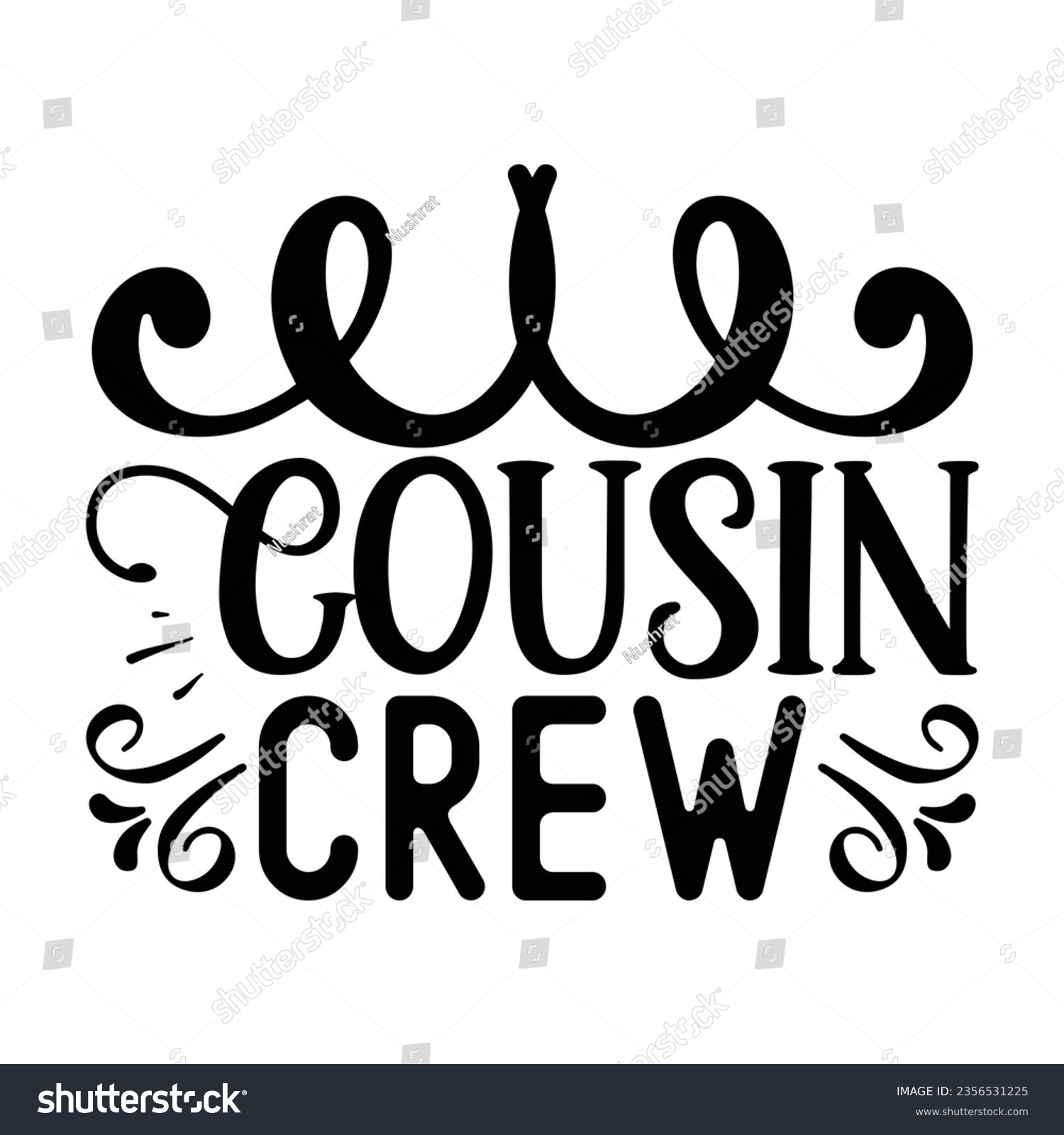 SVG of Cousin Crew, New Family SVG Design Template svg