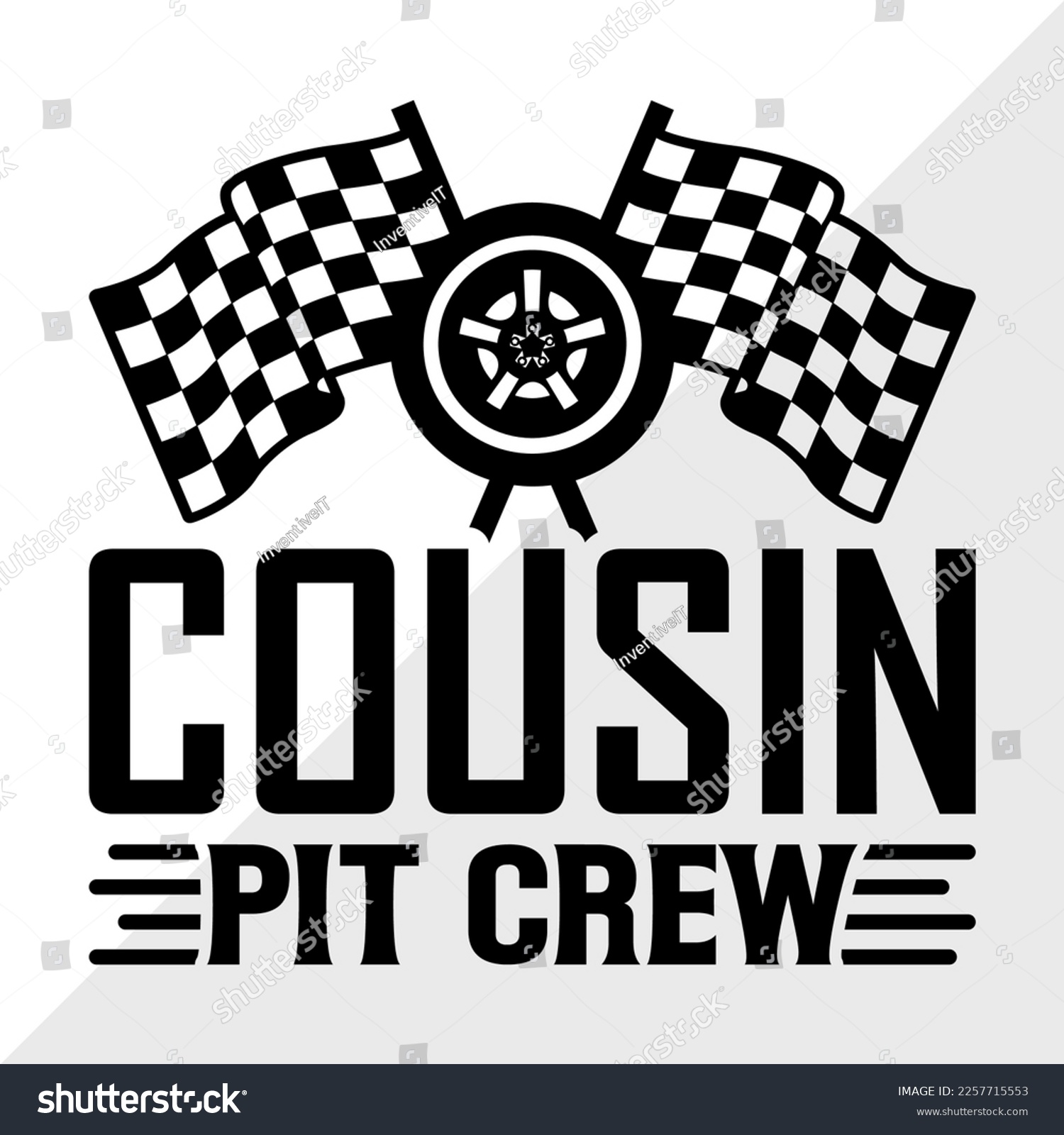 SVG of Cousin Pit Crew SVG Printable Vector Illustration svg