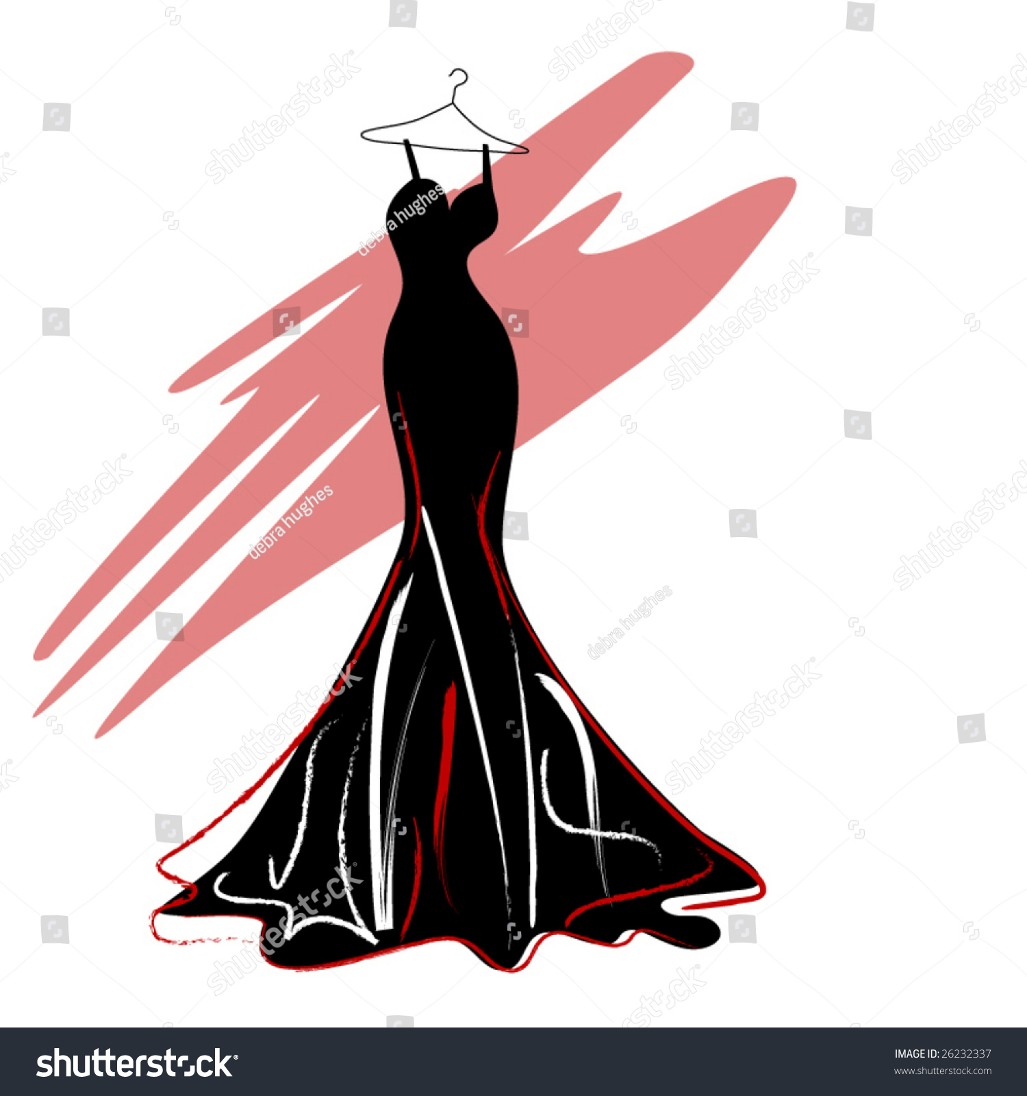 Couture Dress Stock Vector Illustration 26232337 : Shutterstock