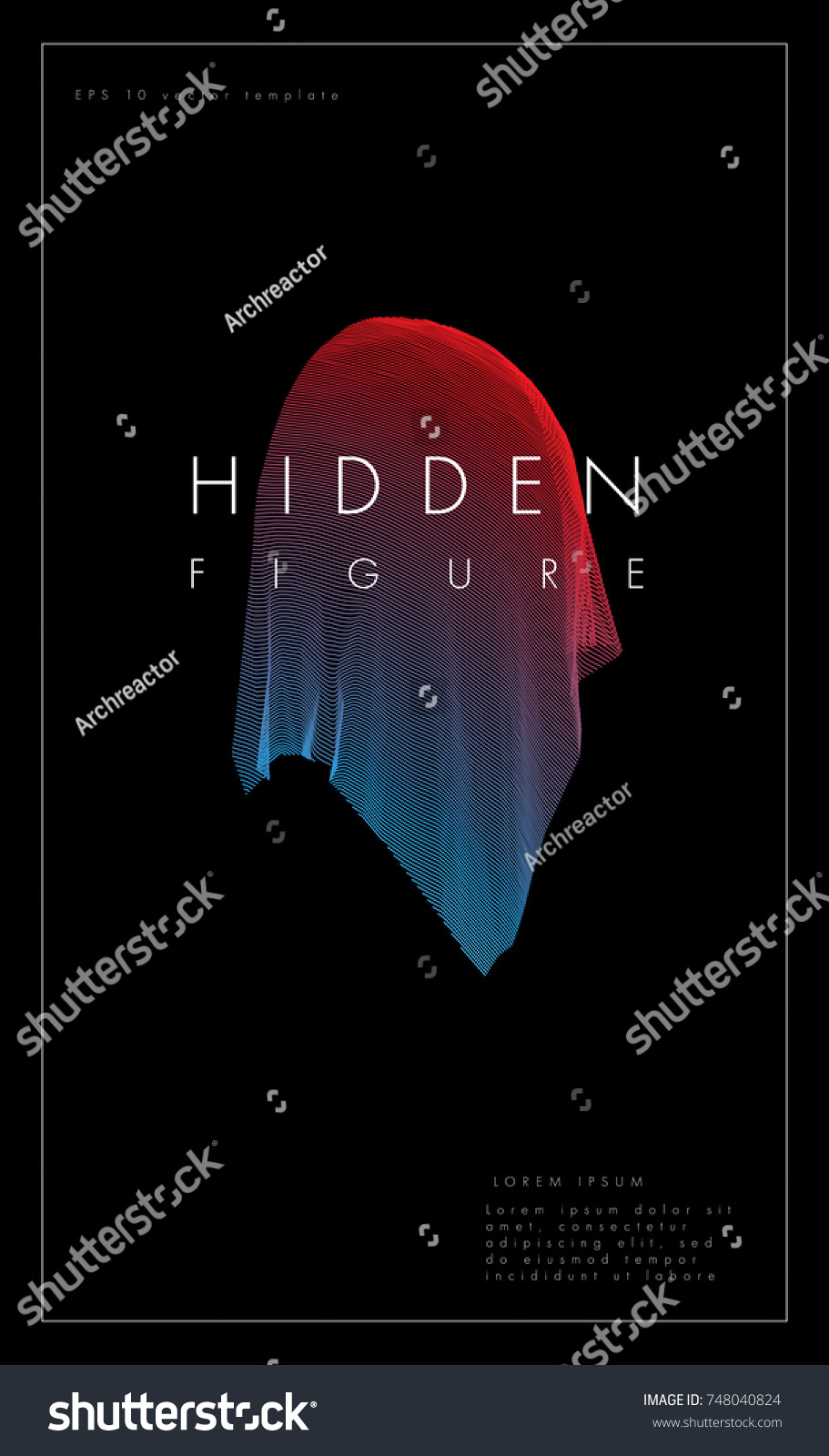 Cover Design Figure Hidden Under Cloth Stock Vector 748040824 Cover Design Figure Hidden Under Cloth Stock Vector 748040824