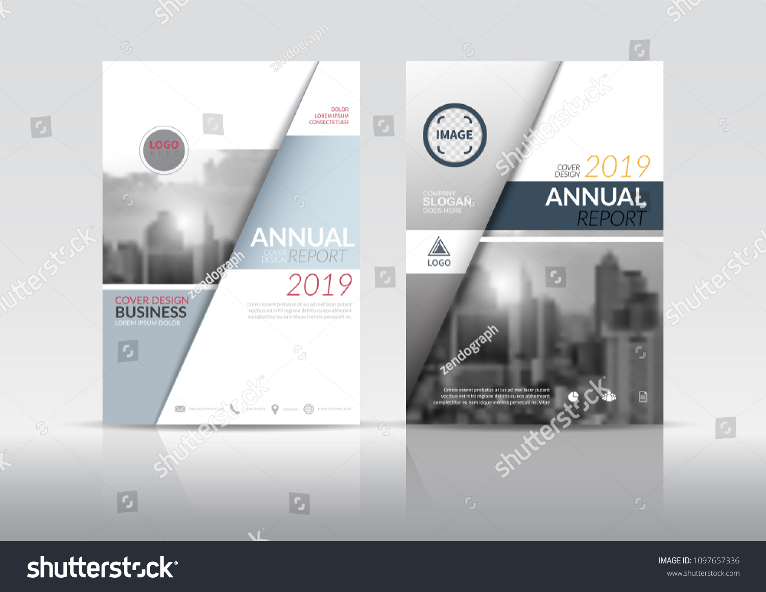 Cover Design Template Annual Report Cover Stock Vector (Royalty Inside Cover Page For Annual Report Template