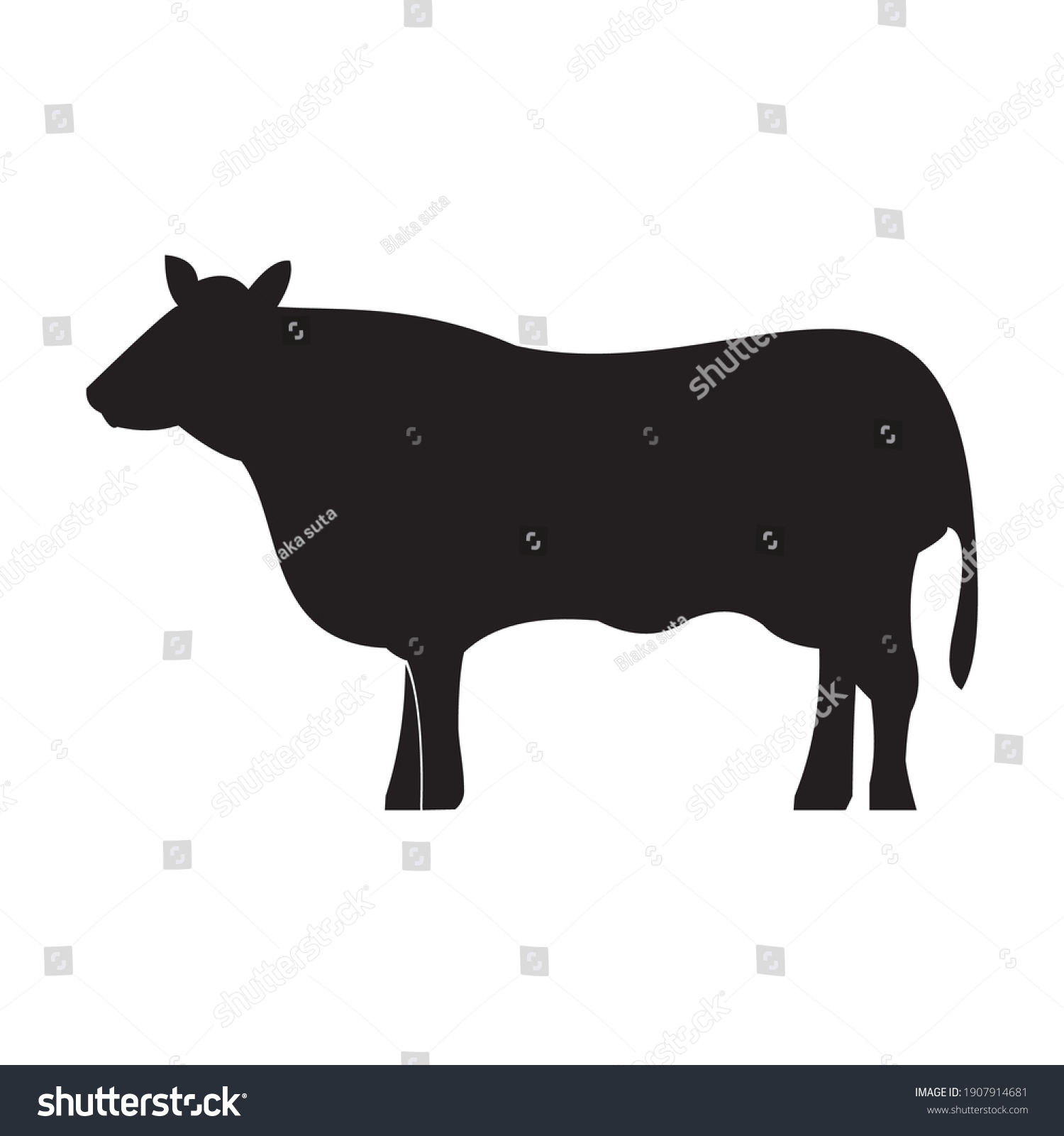 61,200 Vector cow silhouette Stock Vectors, Images & Vector Art ...