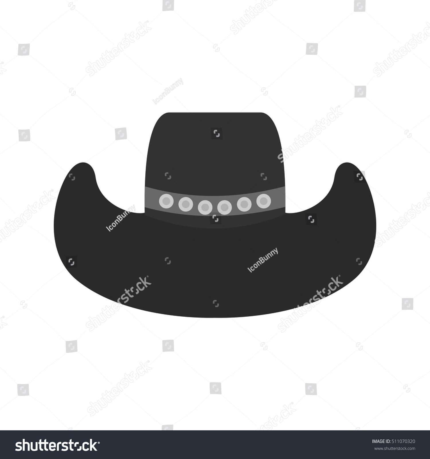 Cowboy Hat Stock Vector 511070320 : Shutterstock