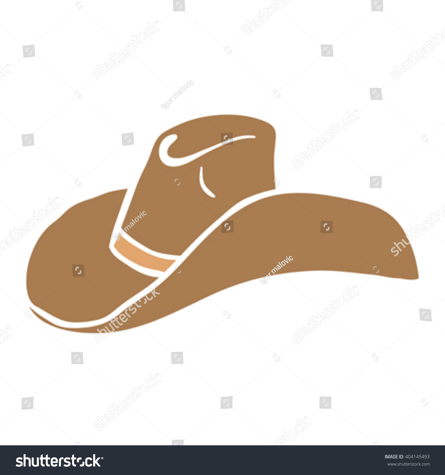 Cowboy Hat Cartoon Illustration - 404145493 : Shutterstock