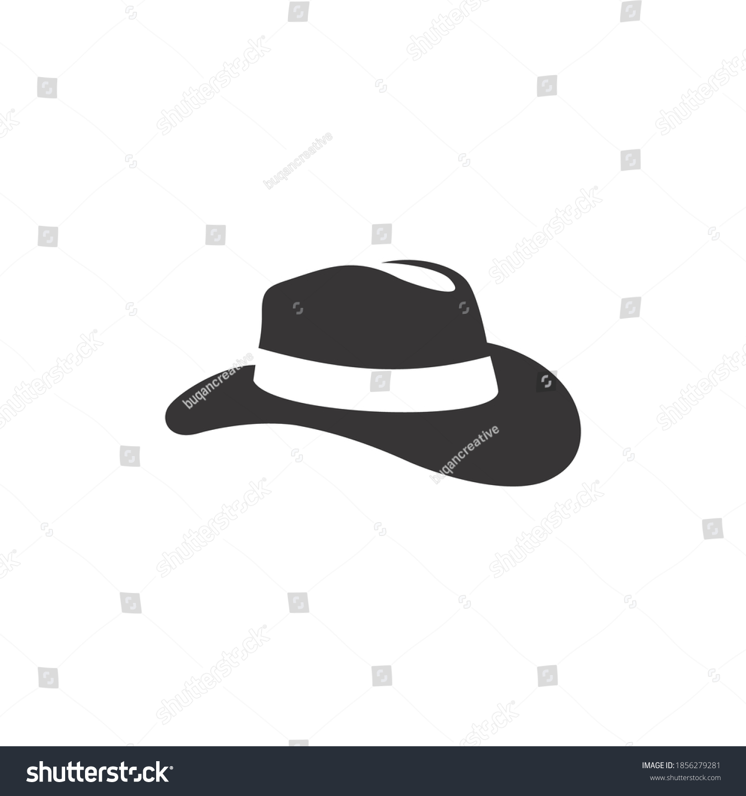 Cowboy Hat Silhouette Vector Clip Art Stock Vector (Royalty Free ...