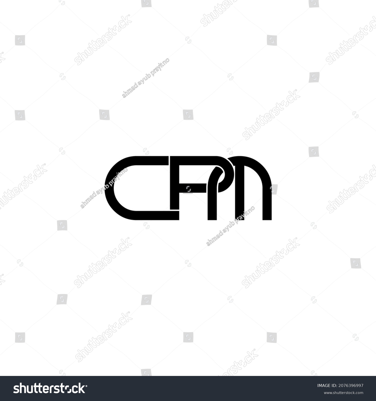 Cpm Initial Letter Monogram Logo Design Stock Vector Royalty Free