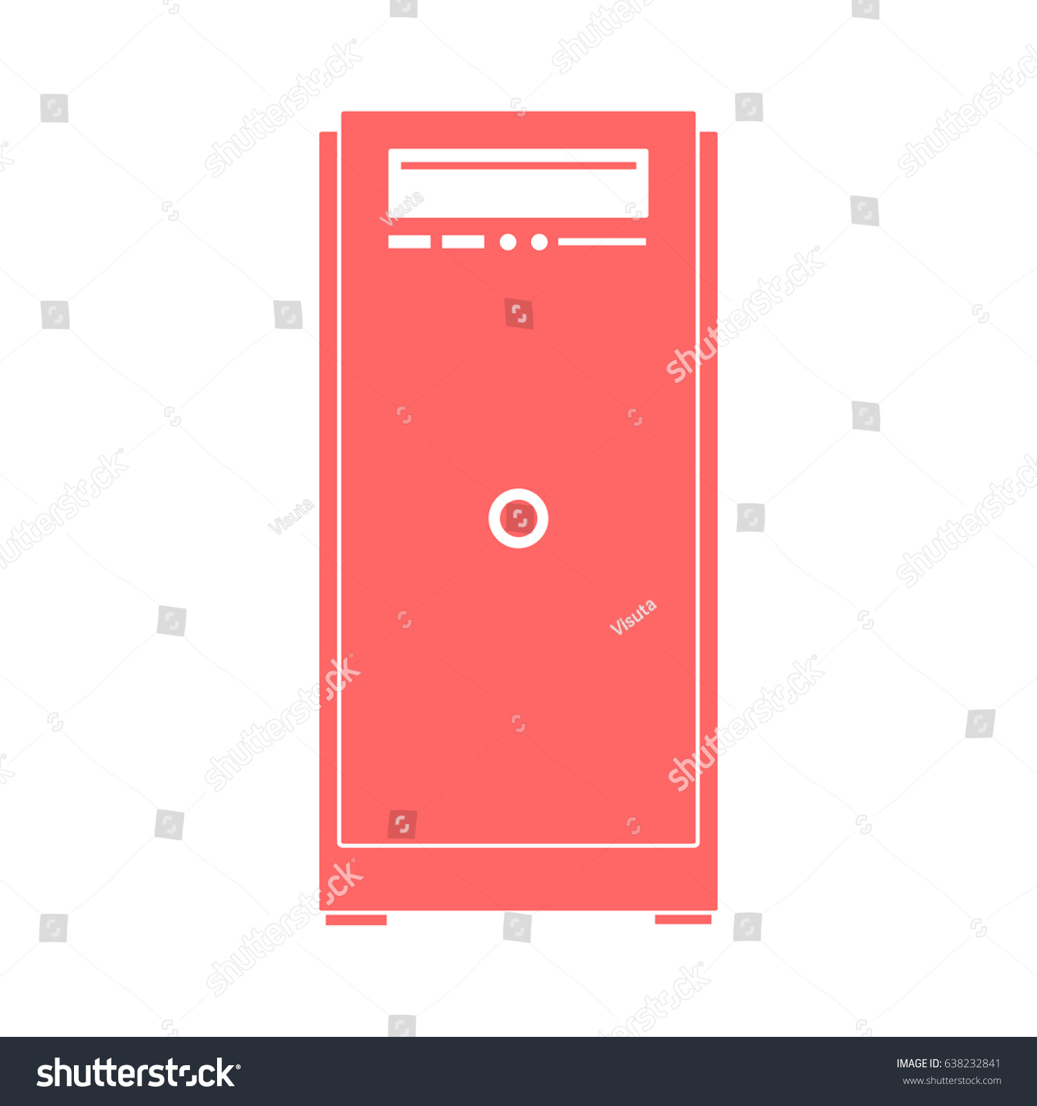 Cpu Case Vector Live Video Streaming Stock Vector (Royalty Free) 638232841